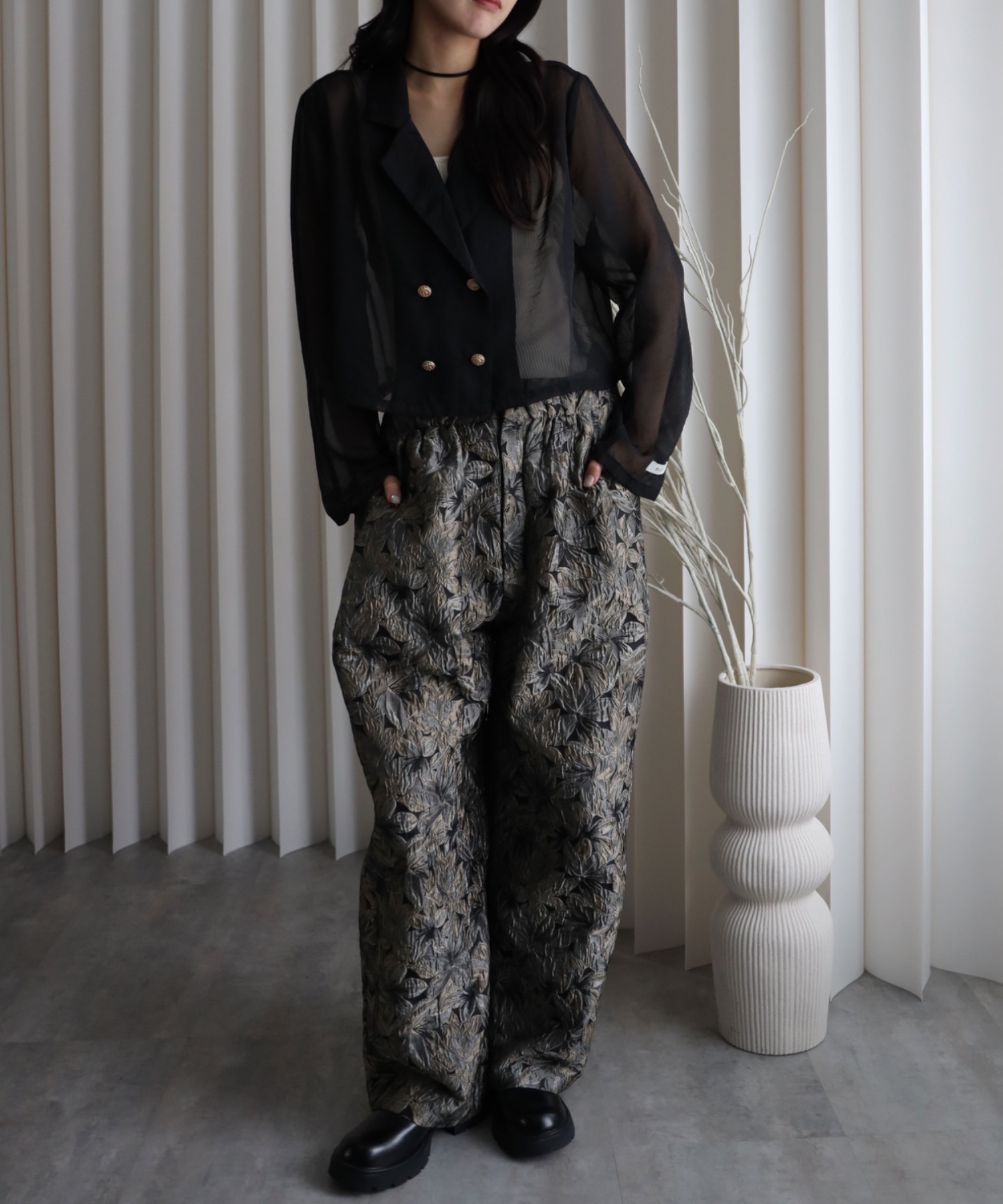 model：164cm. 着用サイズ：FREE