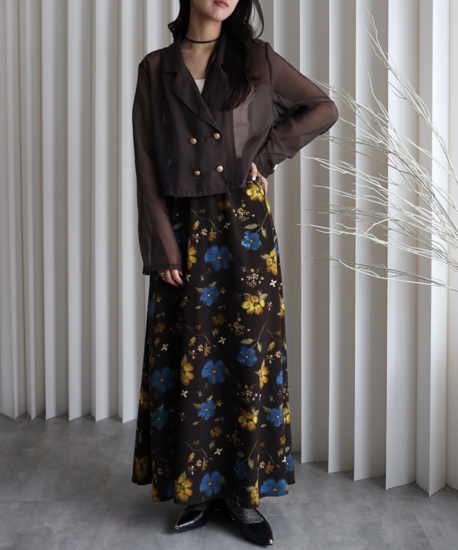 model：164cm. 着用サイズ：FREE