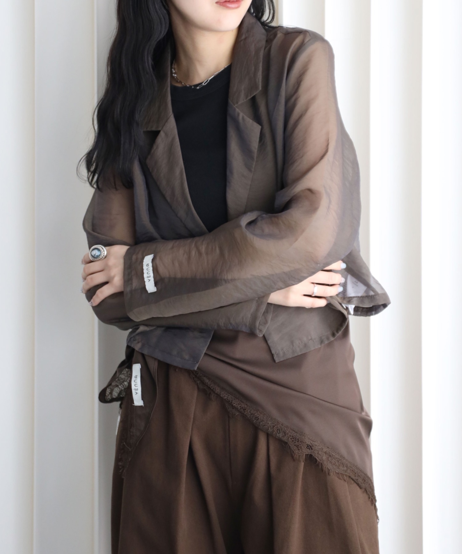 model：164cm. 着用サイズ：FREE