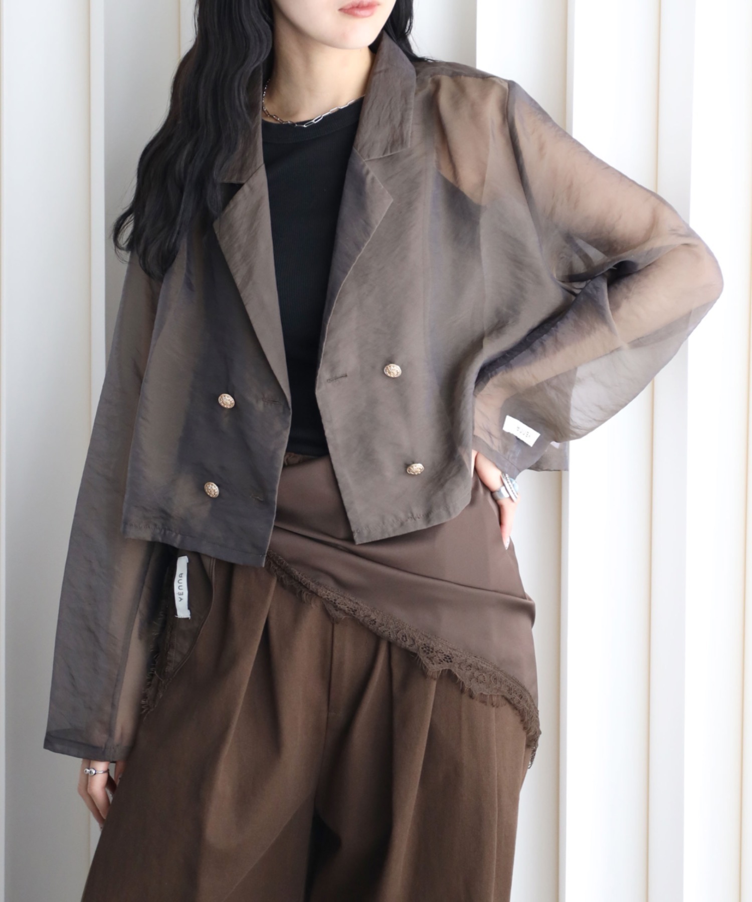 model：164cm. 着用サイズ：FREE