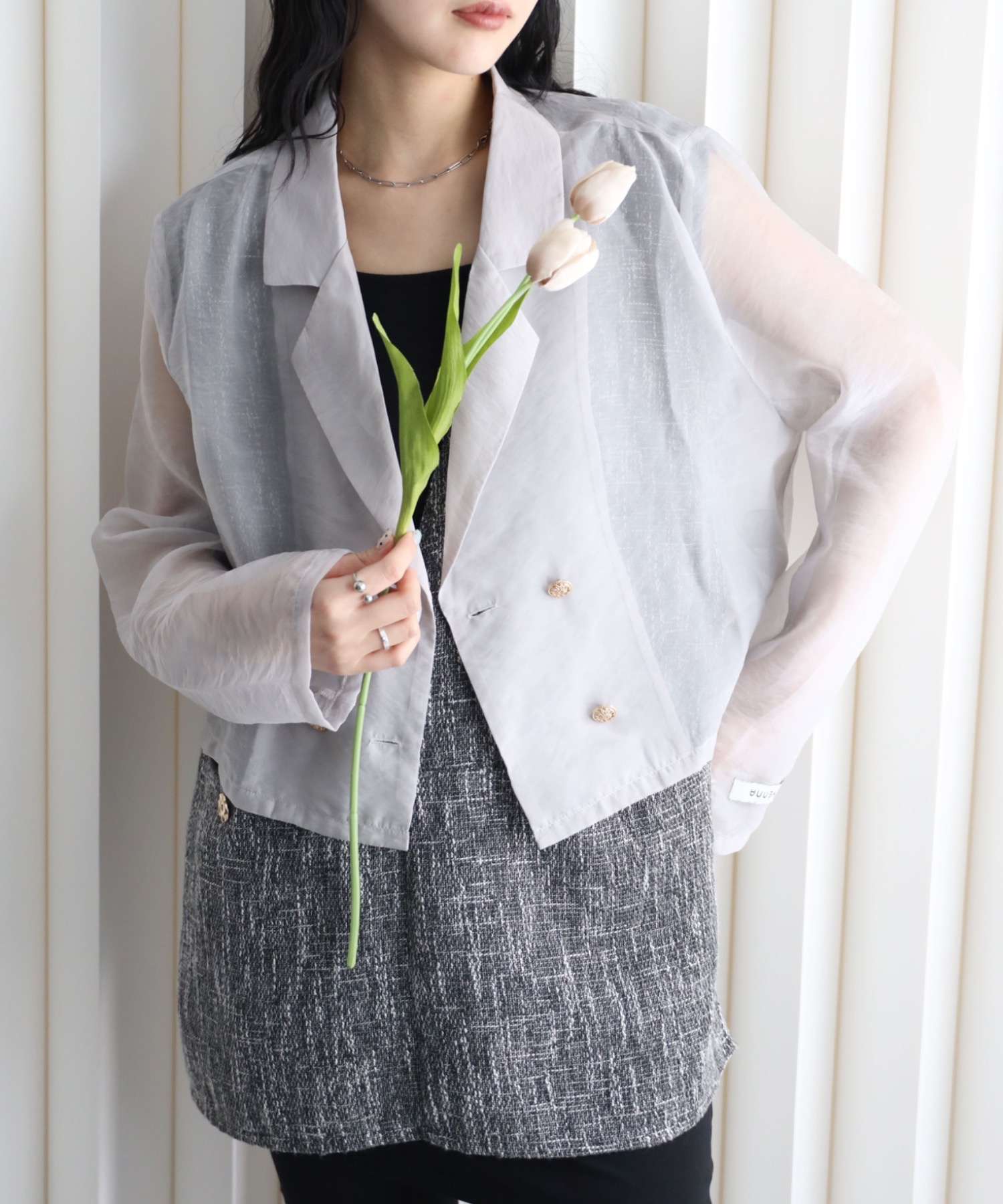 model：164cm. 着用サイズ：FREE