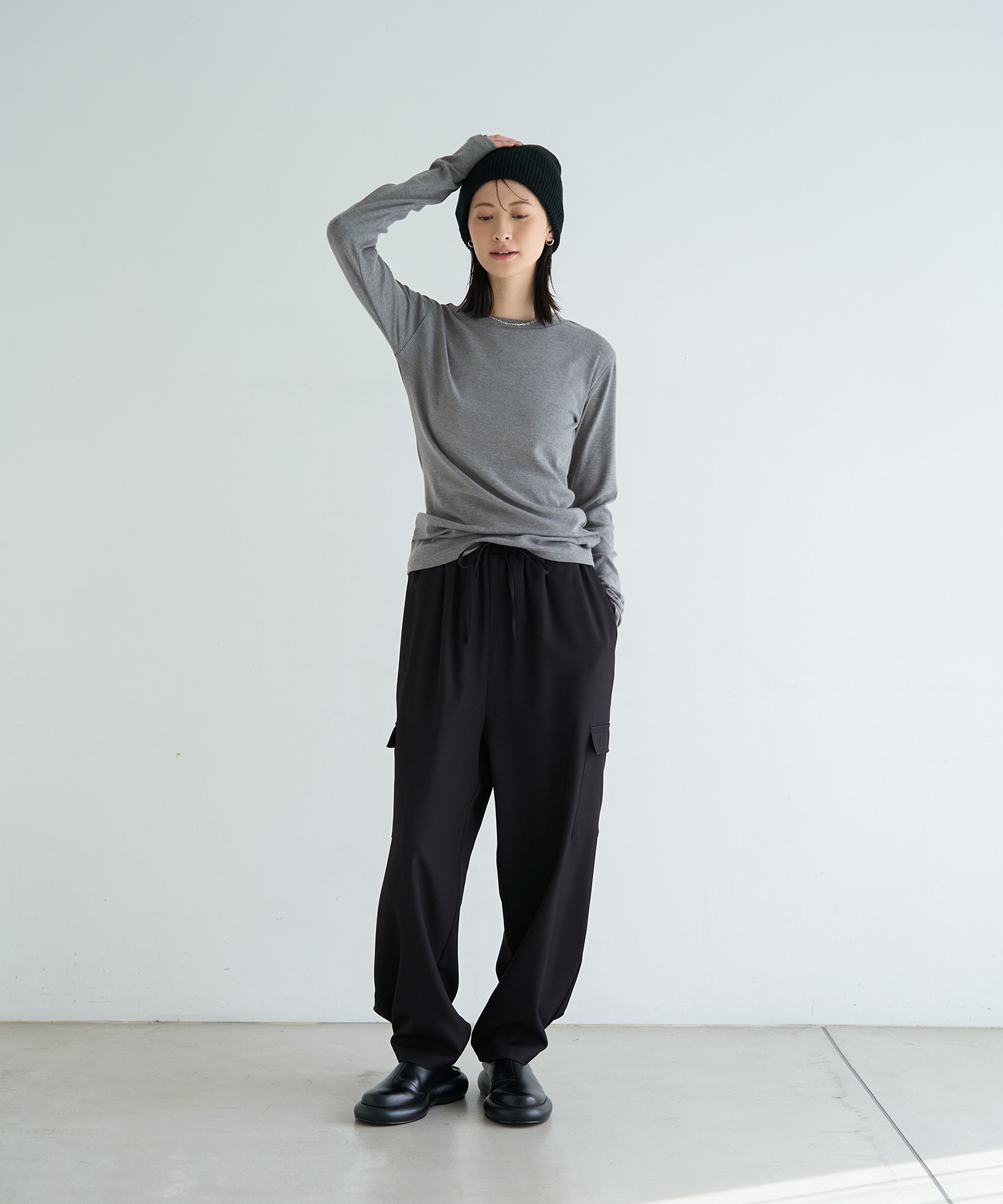 model：H166　着用サイズ：F