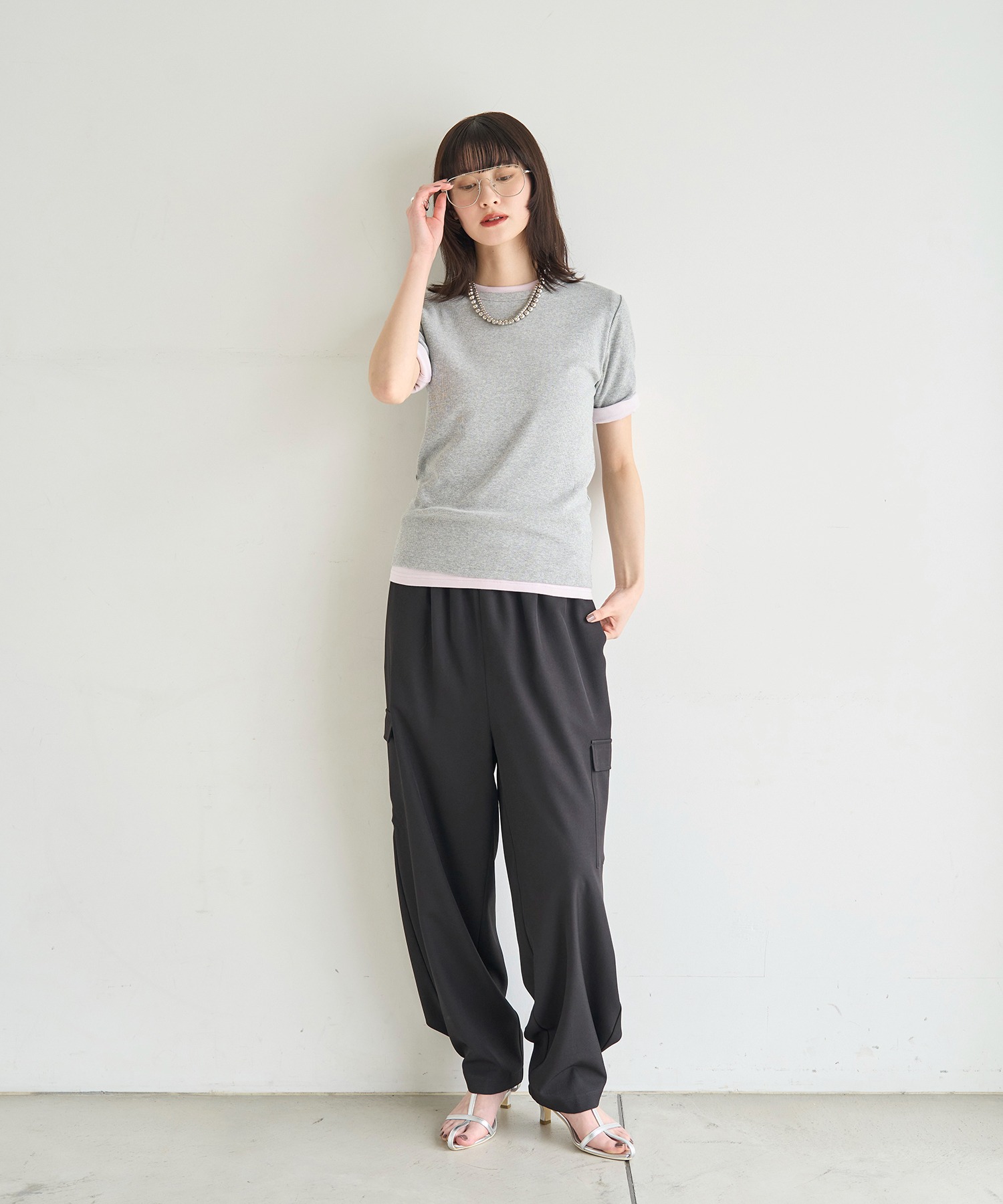 model：H166　着用サイズ：F