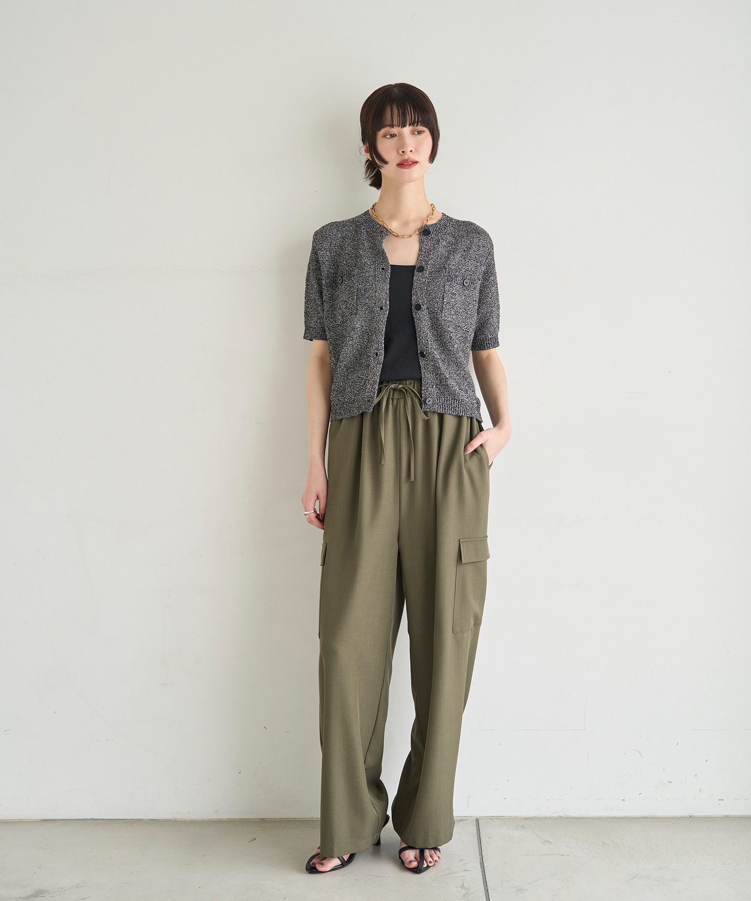 model：H166　着用サイズ：F