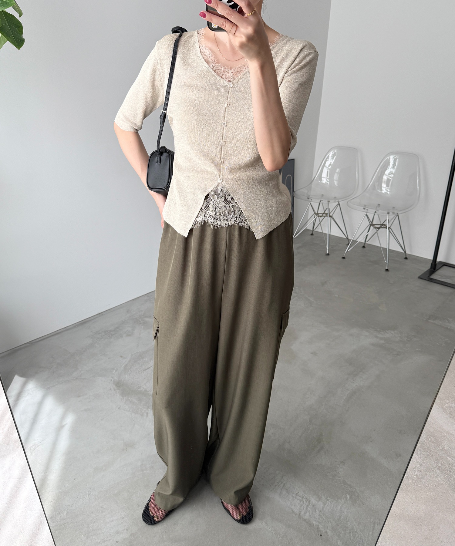 model：H166　着用サイズ：F
