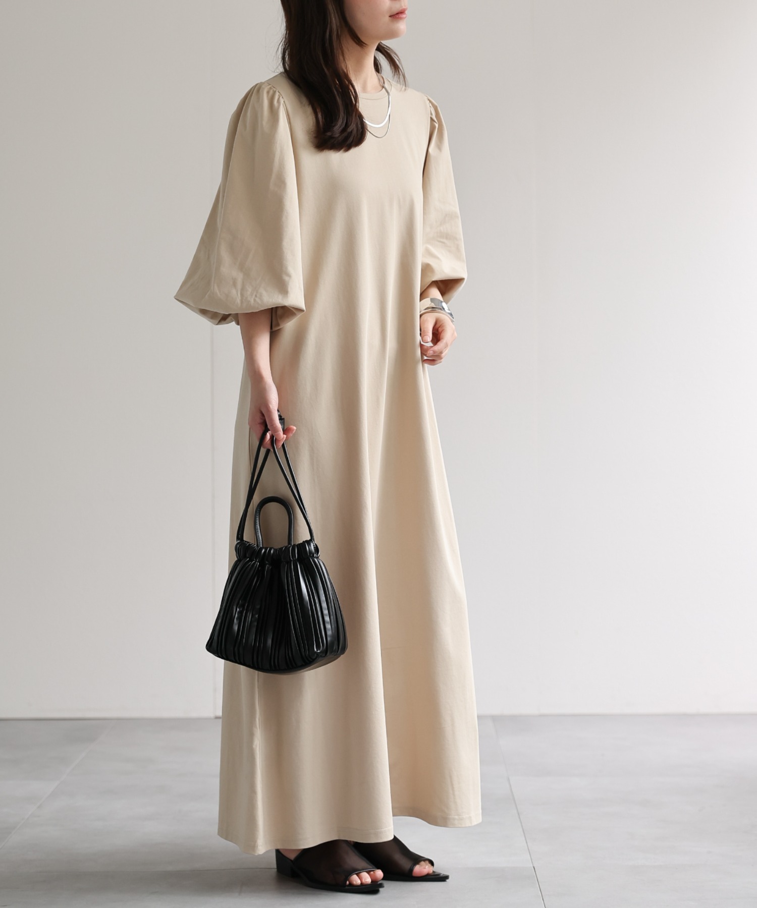 model：156cm　着用サイズ：FREE