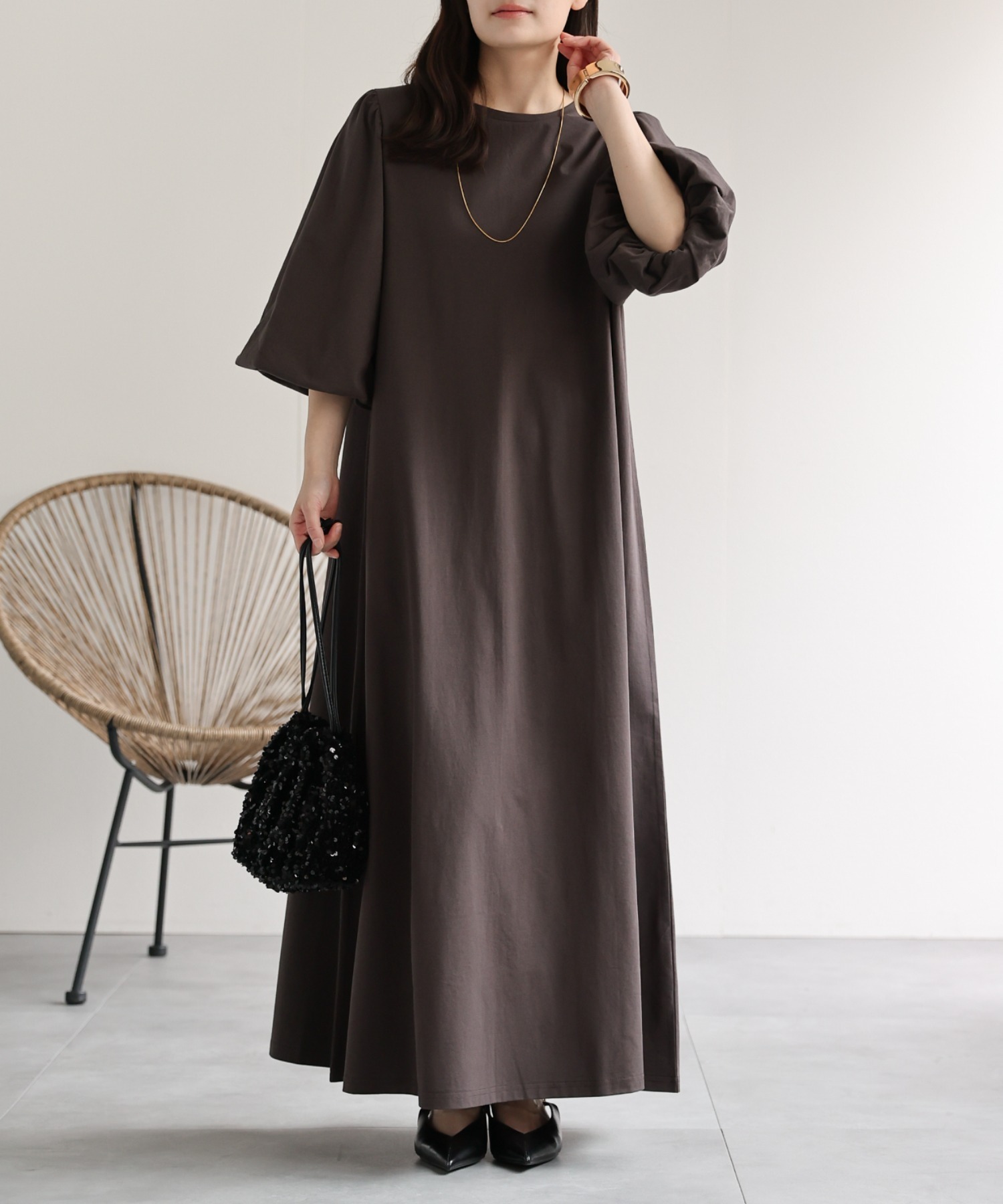 model：156cm　着用サイズ：FREE