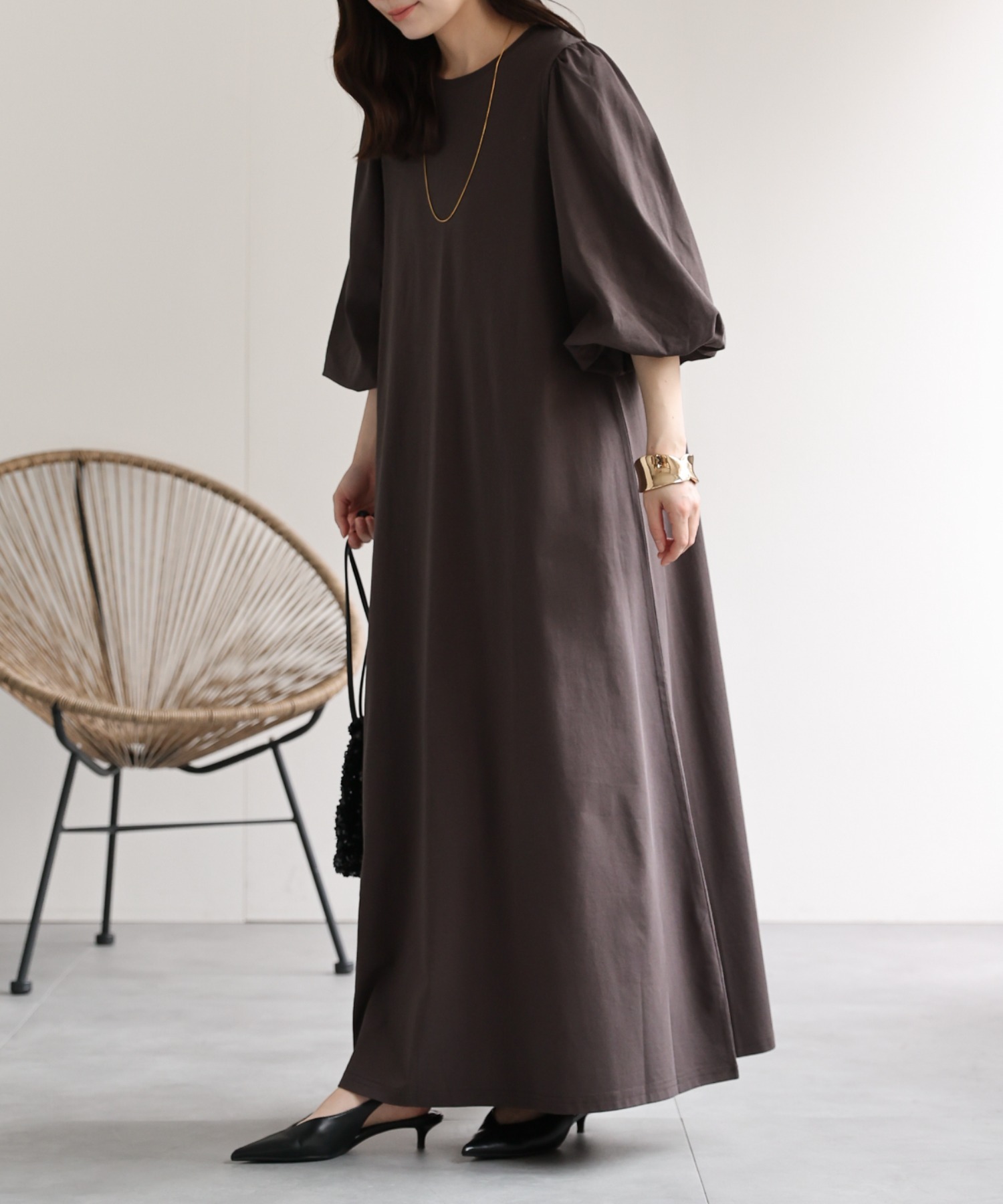 model：156cm　着用サイズ：FREE