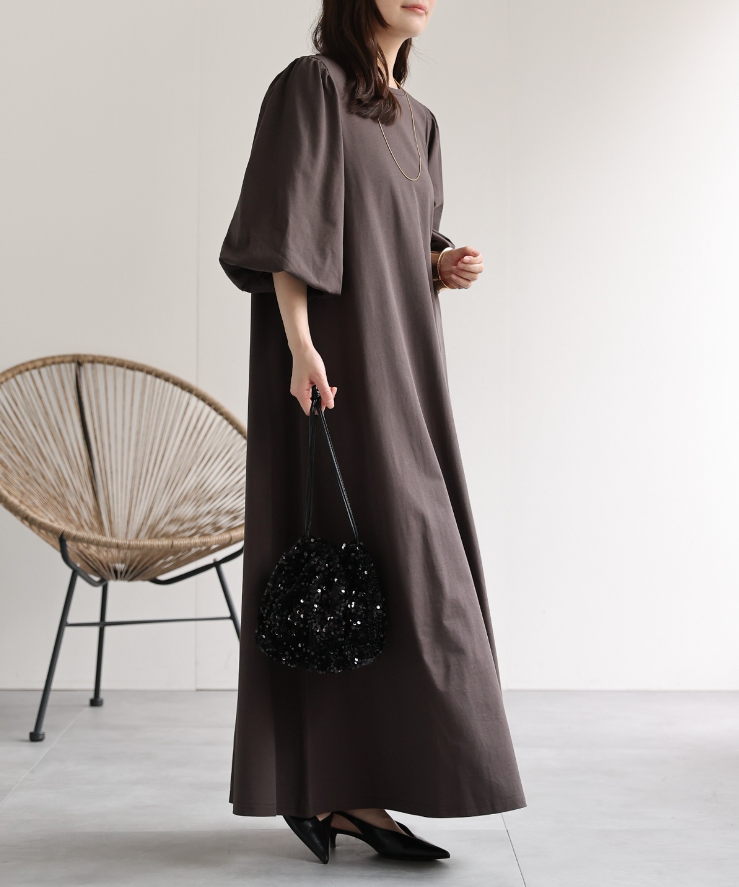model：156cm　着用サイズ：FREE