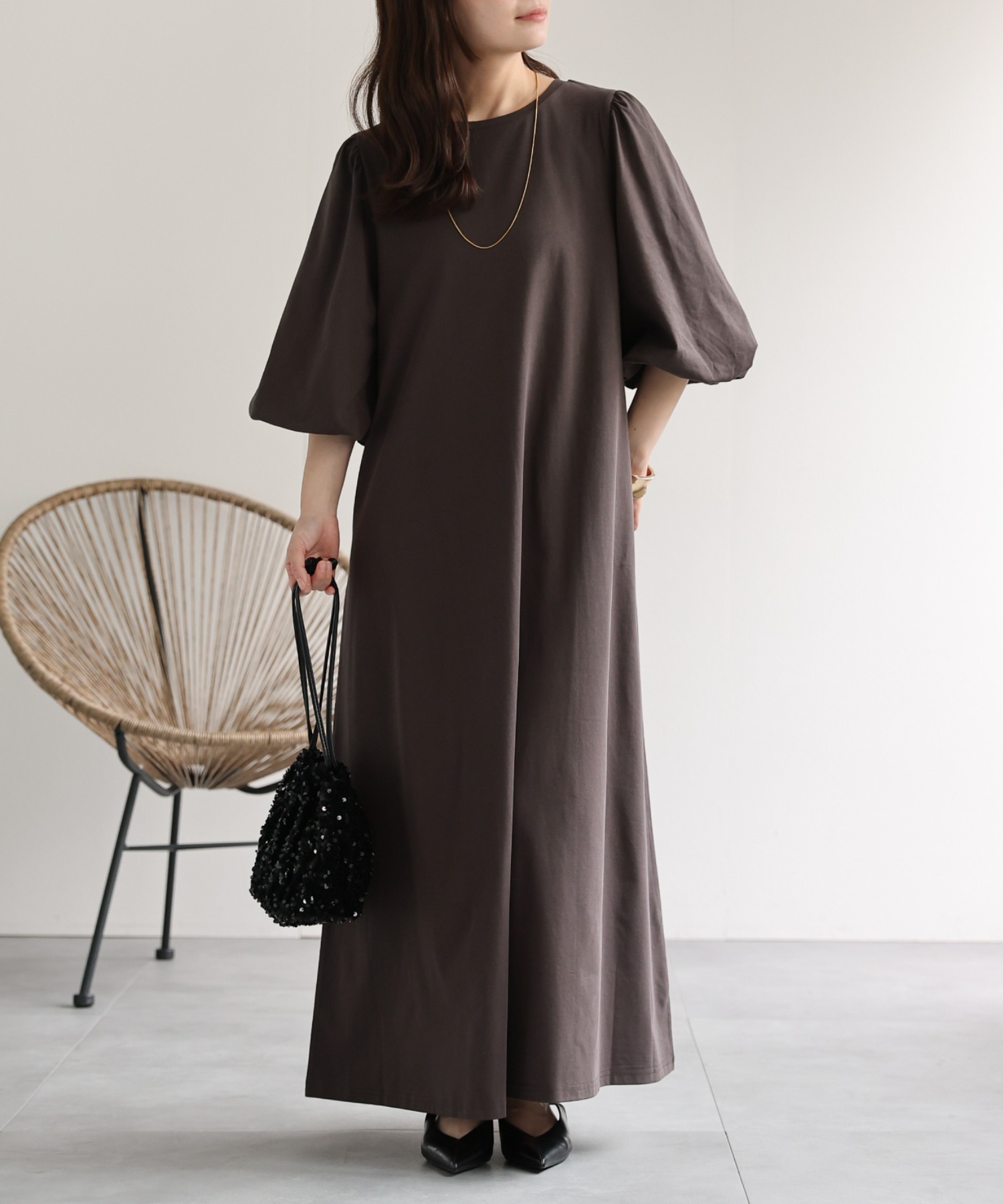 model：156cm　着用サイズ：FREE