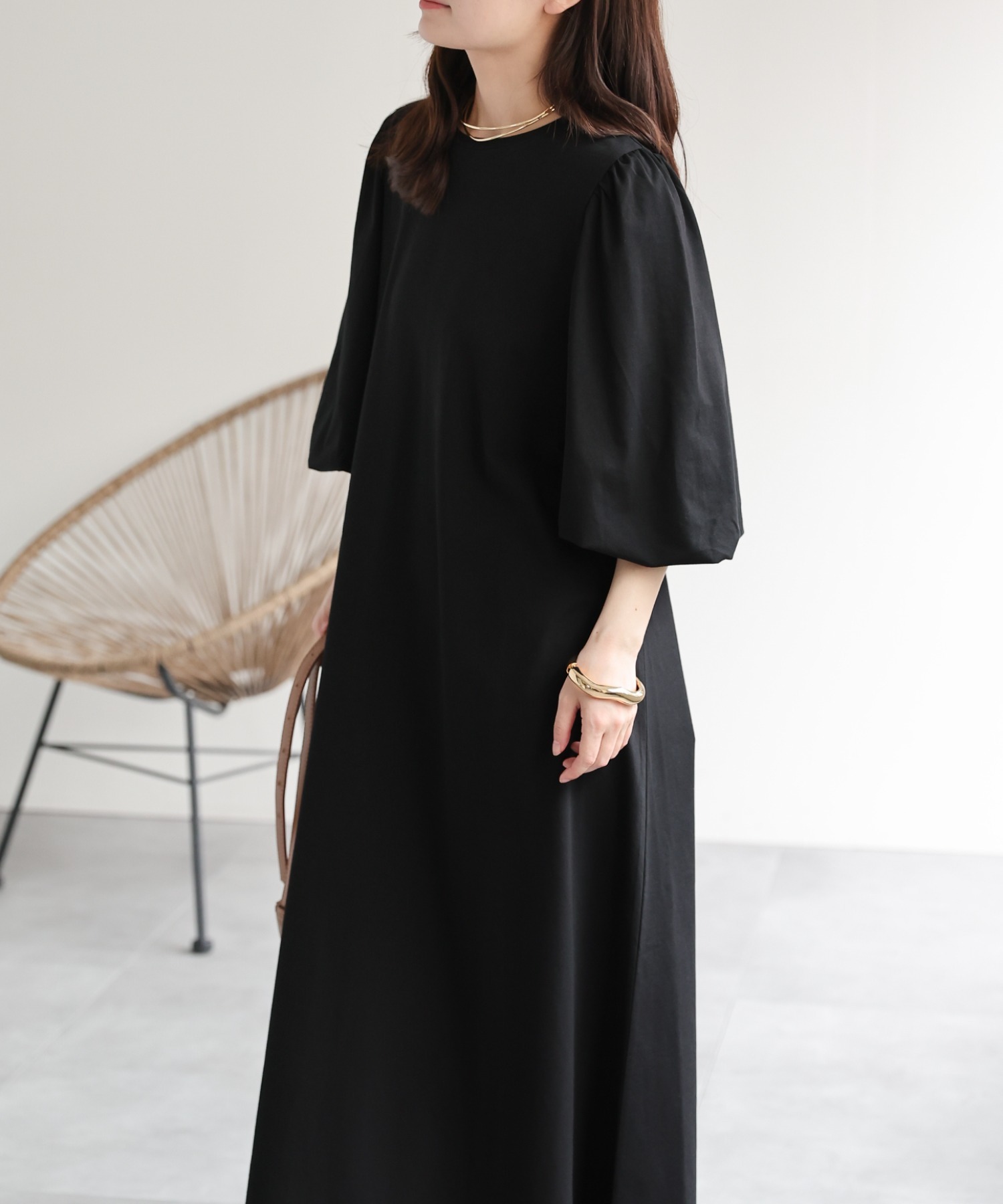 model：156cm　着用サイズ：FREE