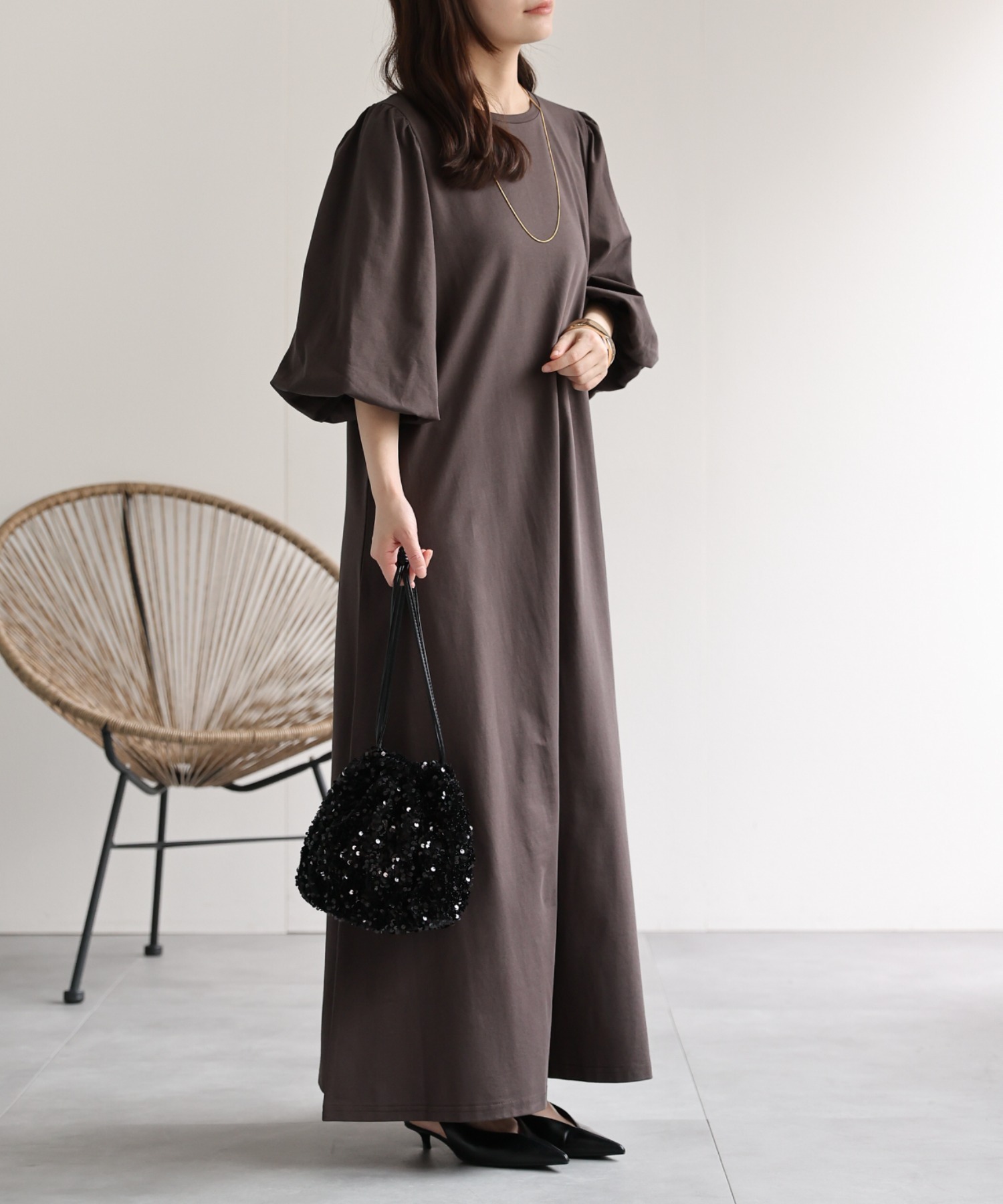 model：156cm　着用サイズ：FREE
