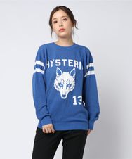 WOLF編込メッシュ プルオーバー