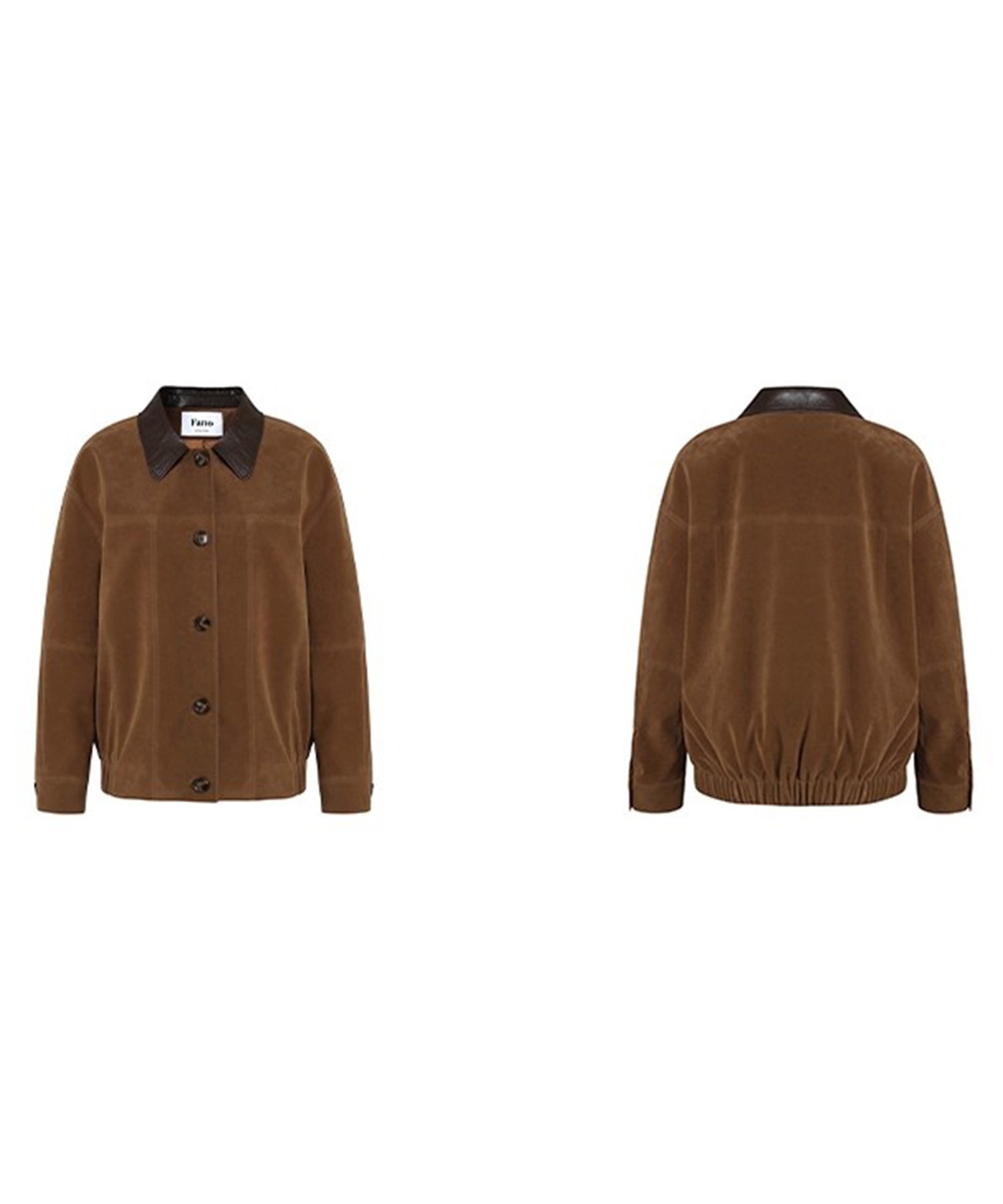 コントラストデザイン フェイクスエードジャケット FQ25W047