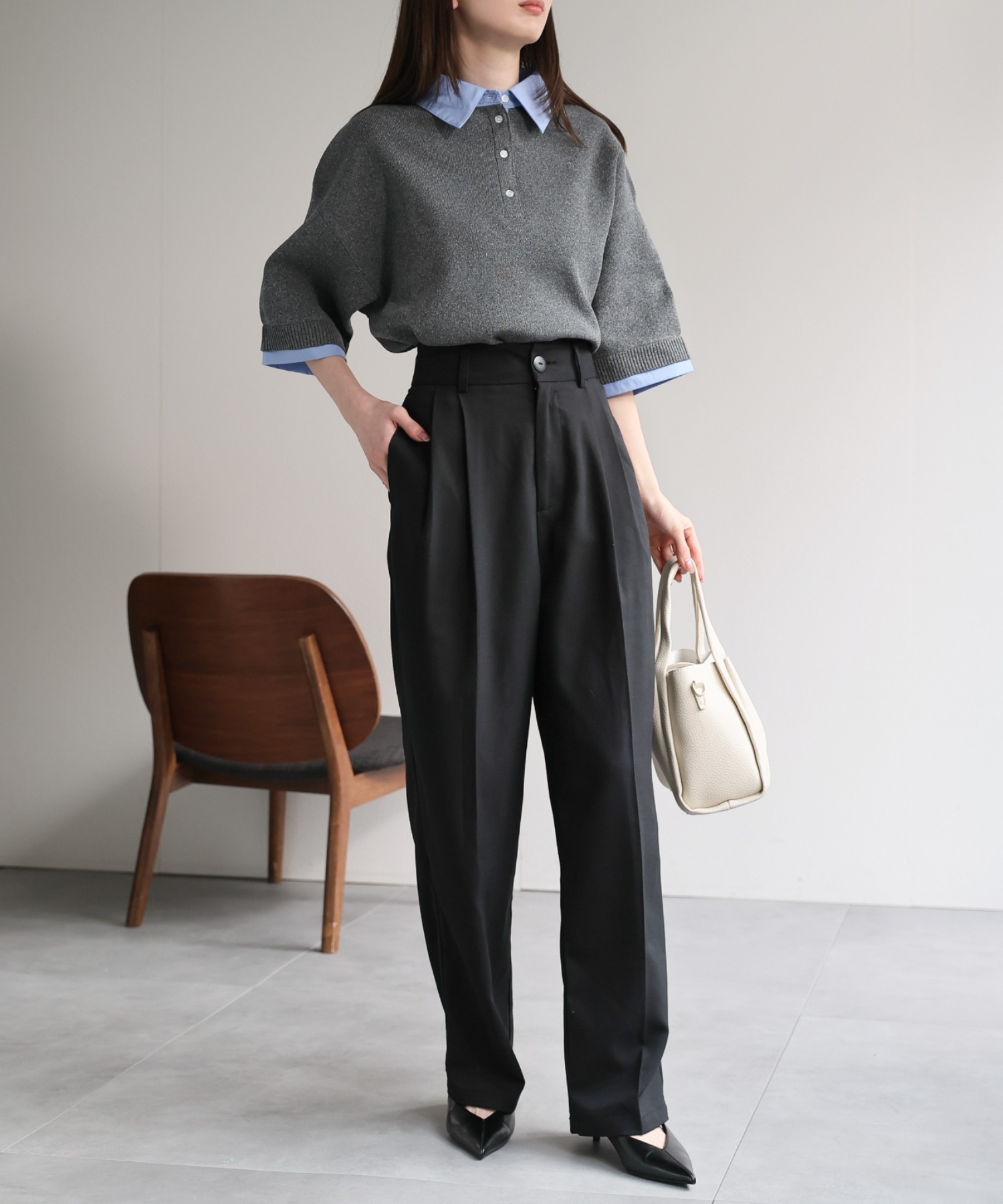 model:162cm 着用サイズ：F