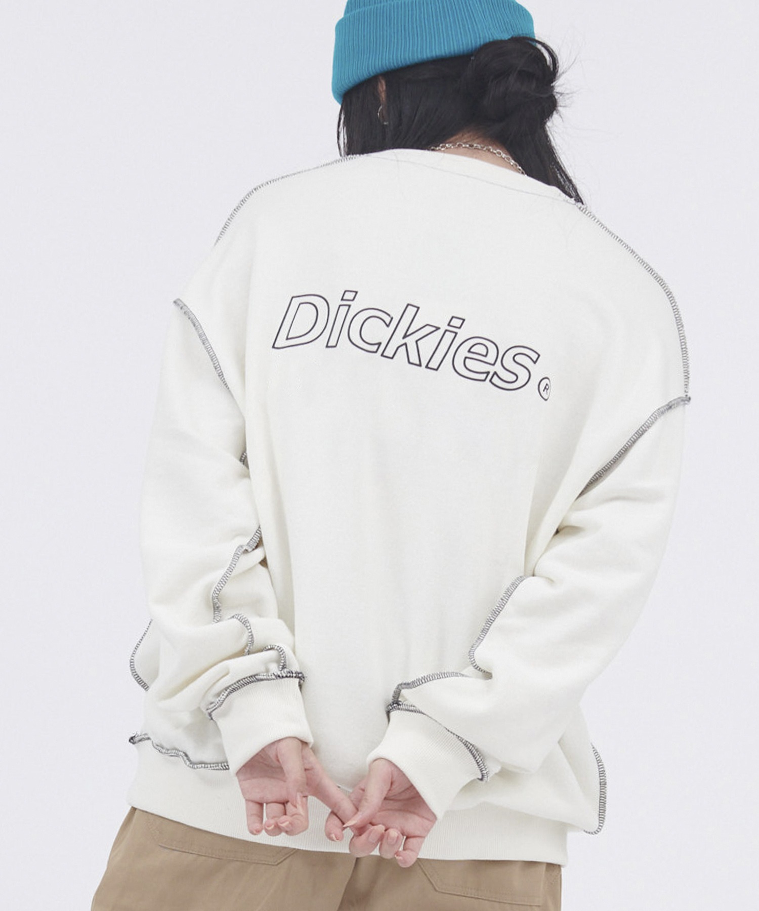 Dickies/ディッキーズ コットン裏毛アウトリンキングビッグスウェット