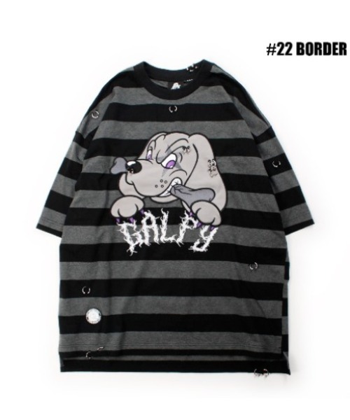 A'GEM/9 × .kom 『GALFY/ガルフィー』バチバチピアスTee セレクト