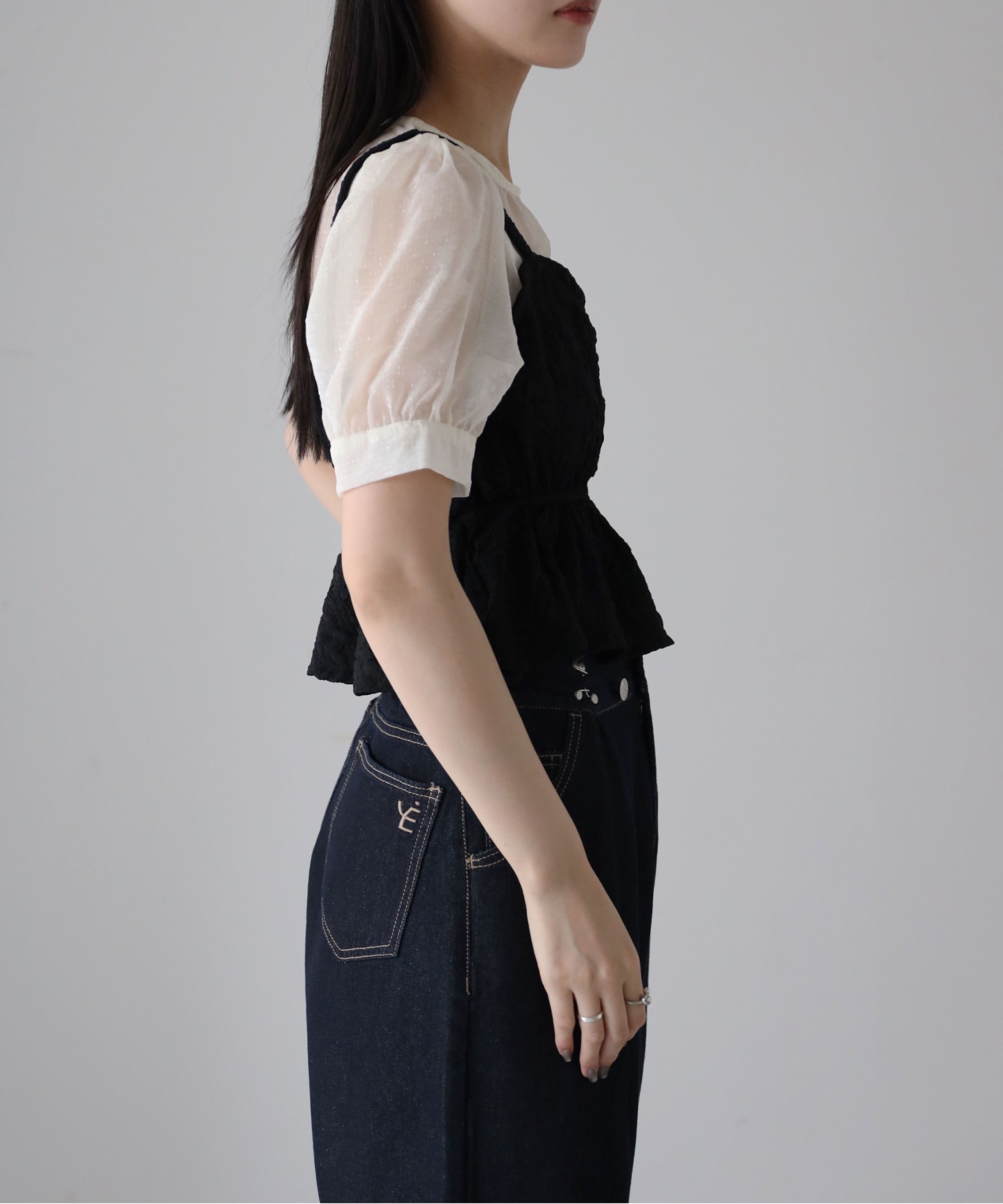 model：164cm. 着用サイズ：FREE