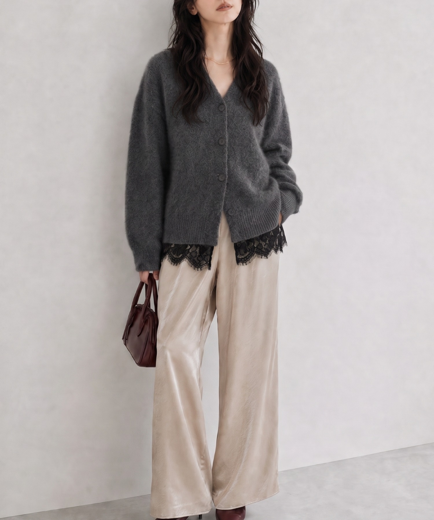 model：158cm
着用サイズ：FREE