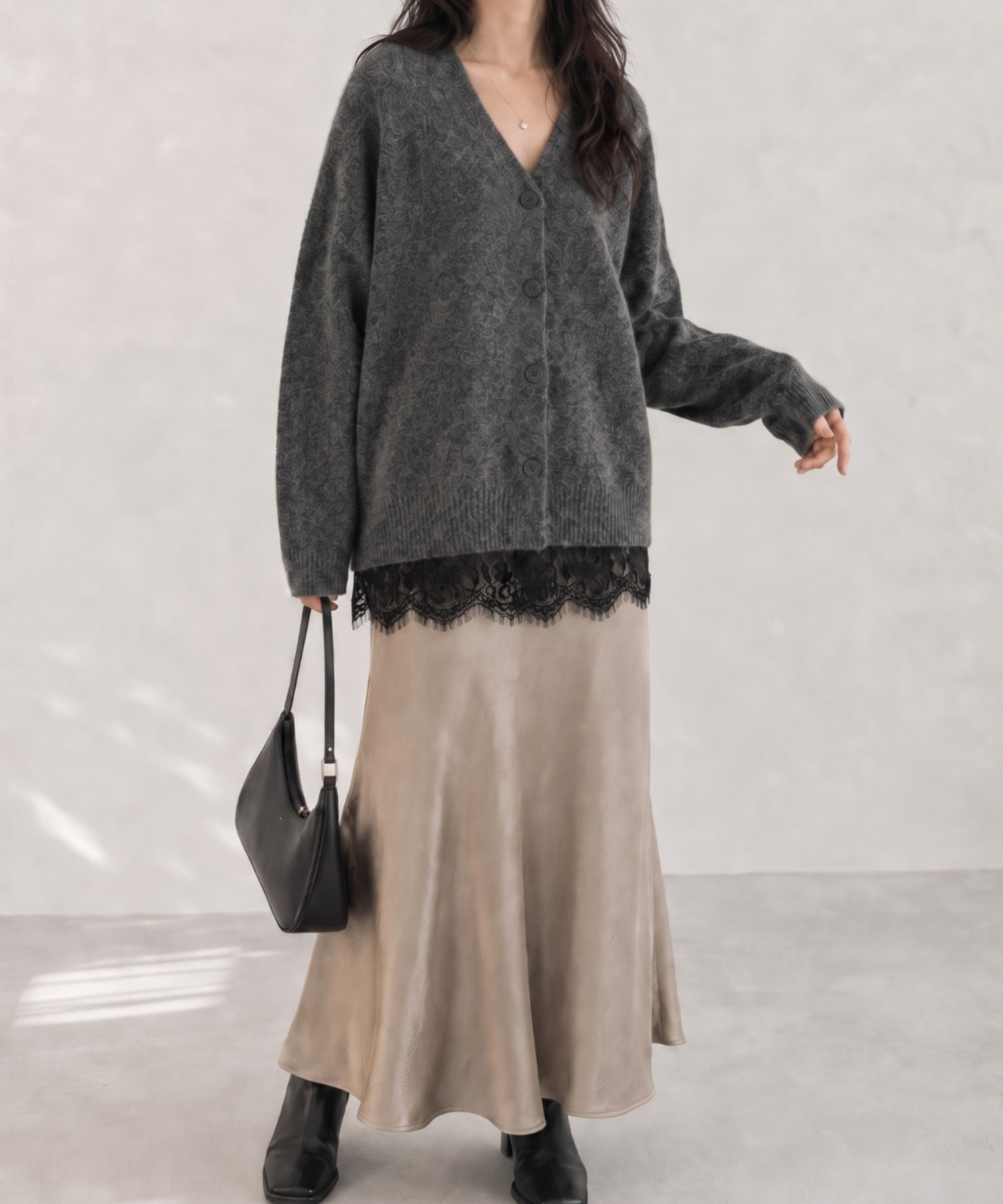 model：158cm
着用サイズ：FREE