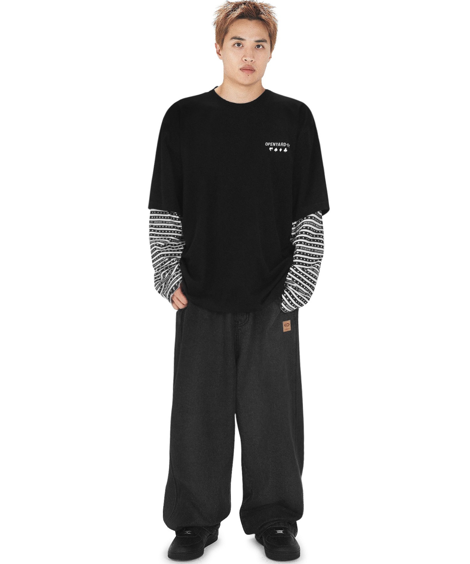 ★OY★SPREAD LOGO LONG SLEEVE-DUST GREY★正規品/韓国直送料込 OY (오와이) Ι OPENYARD