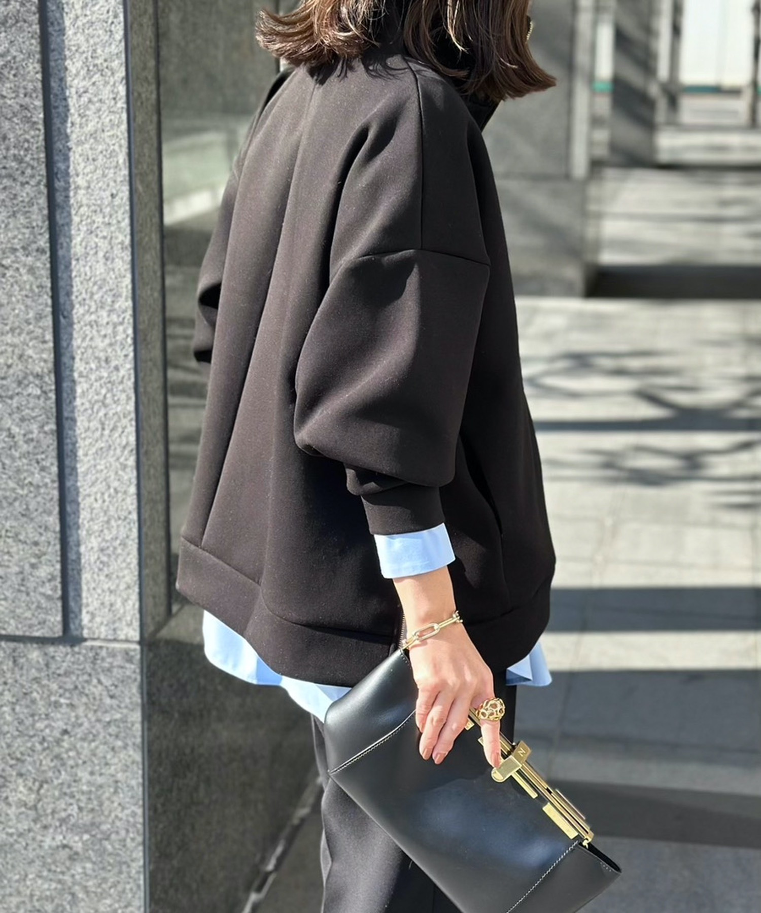 668 COOPER TALON巨大ジップ 厚手ボア襟本革ボンバー 40 濃茶 668 COOPER