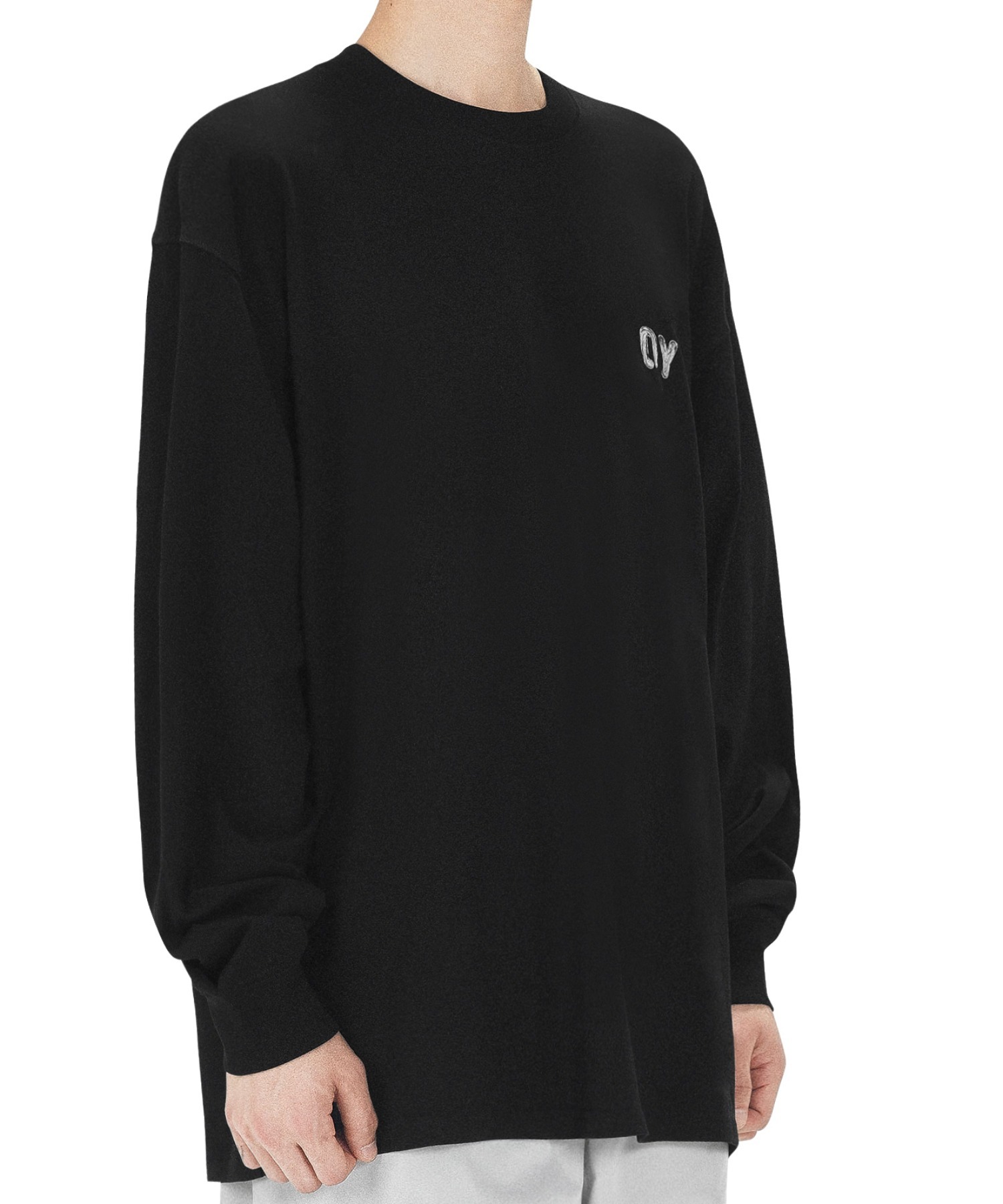 ★OY★L HEART LONG SLEEVE - BLACK★正規品/韓国直送用込 OY/オーワイ』 METAL HEART LONG SLEEVE/メタルハート ロング