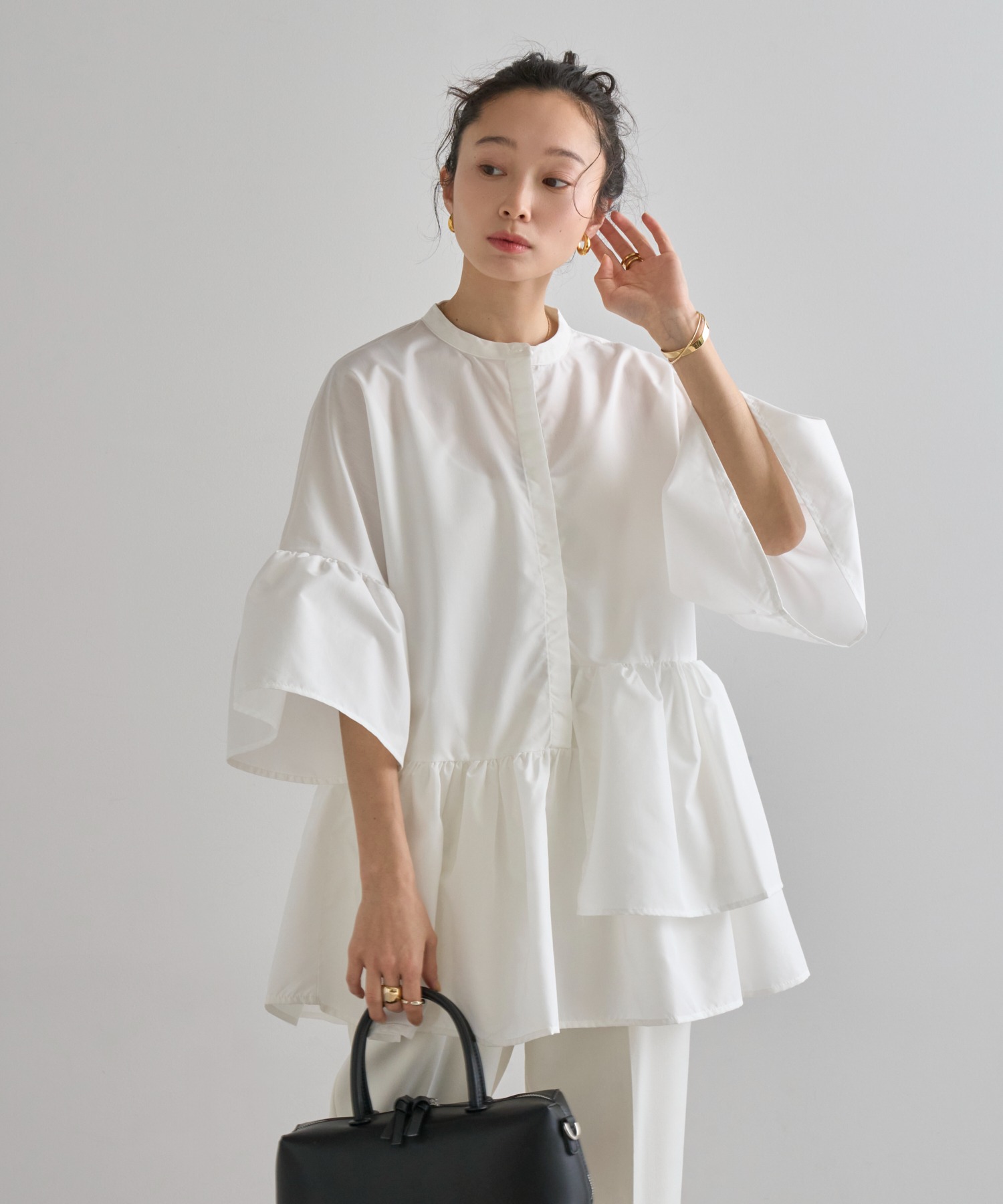 model：H161 着用サイズ：FREE
