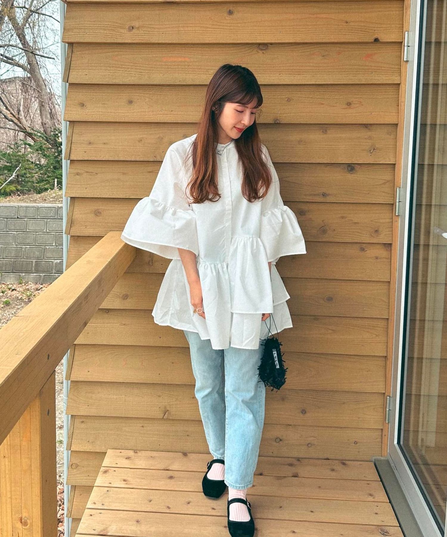 model：H157 着用サイズ：FREE
