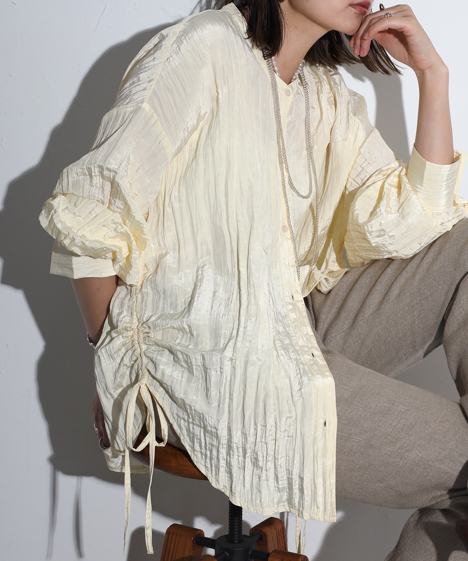 model：H158 着用サイズ：FREE