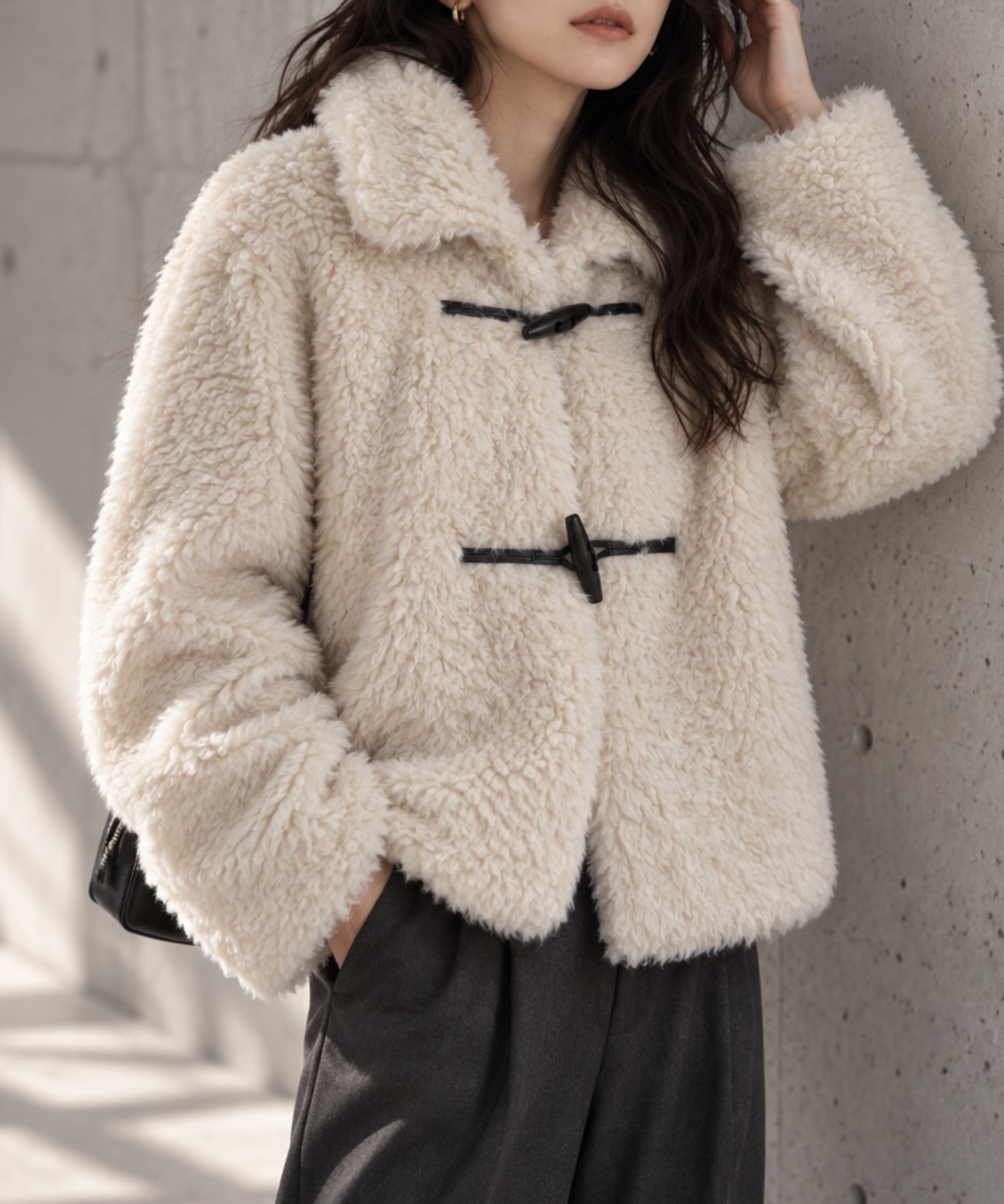 model：158cm 着用サイズ：F