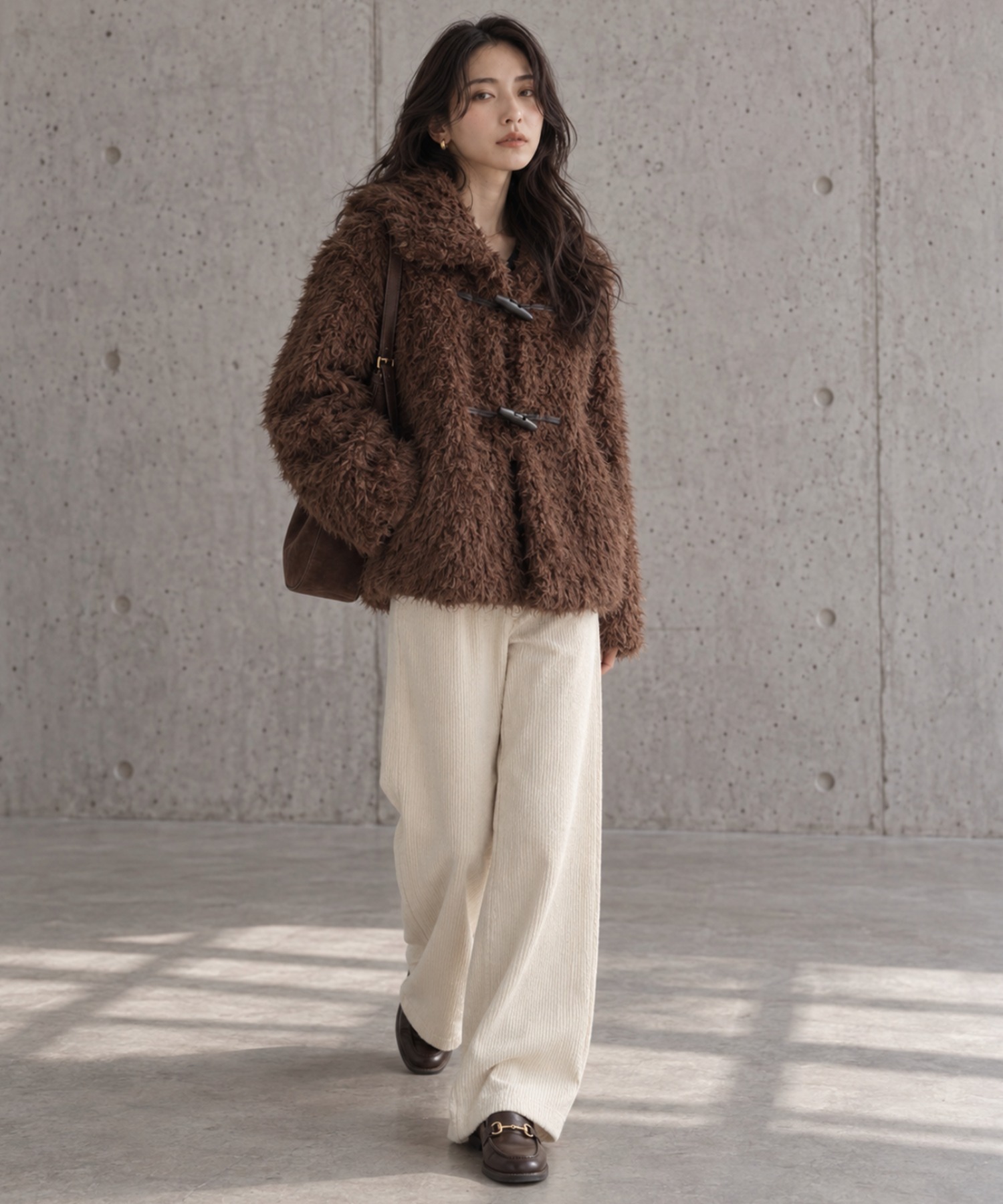 model：158cm 着用サイズ：F