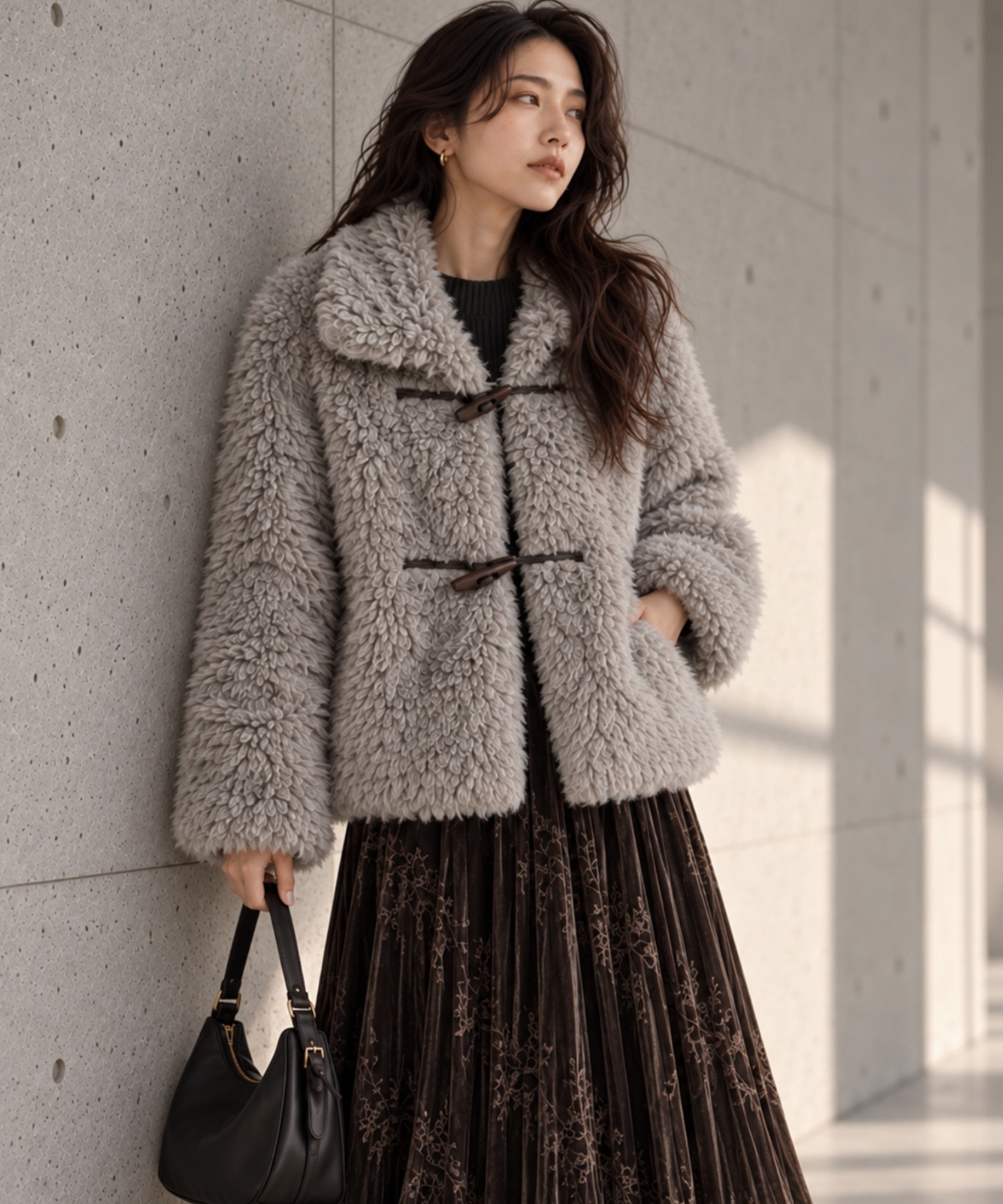 model：158cm 着用サイズ：F