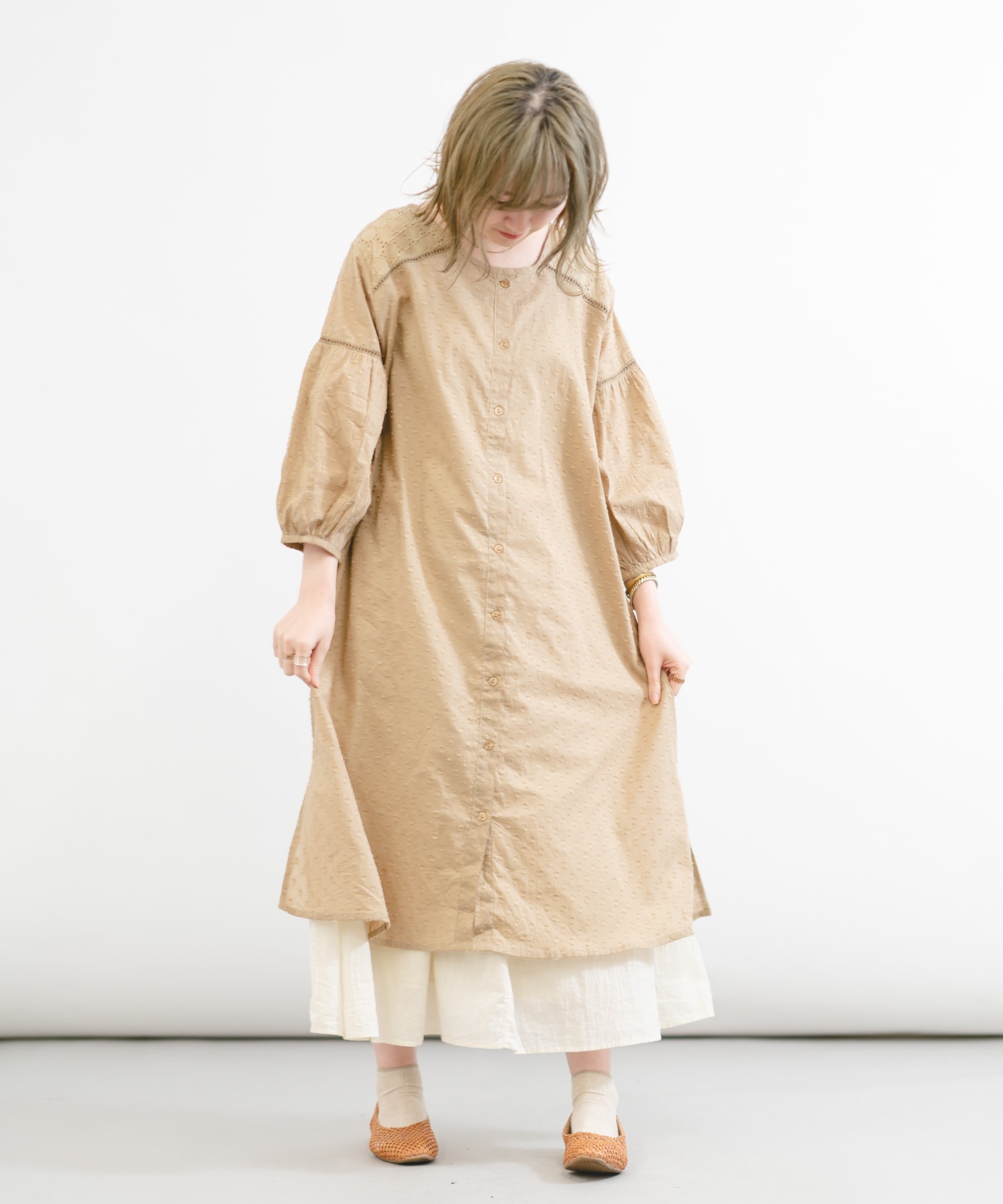 Wordtrobe 低廉 インドドビー刺繍ワンピース