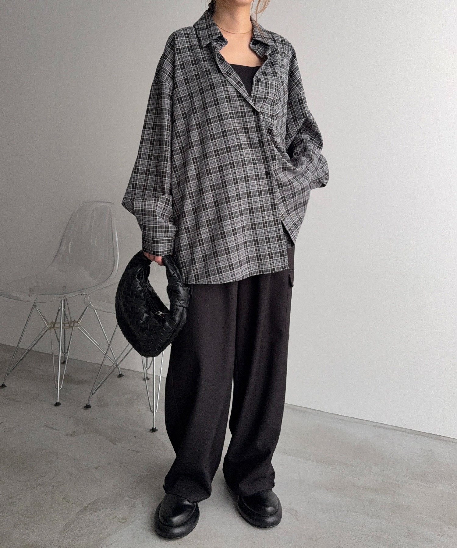 model：H159　着用サイズ：F