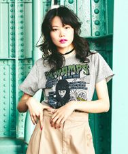 THE CRAMPS/OFF THE BONE PROMO POSTER プリント Tシャツ