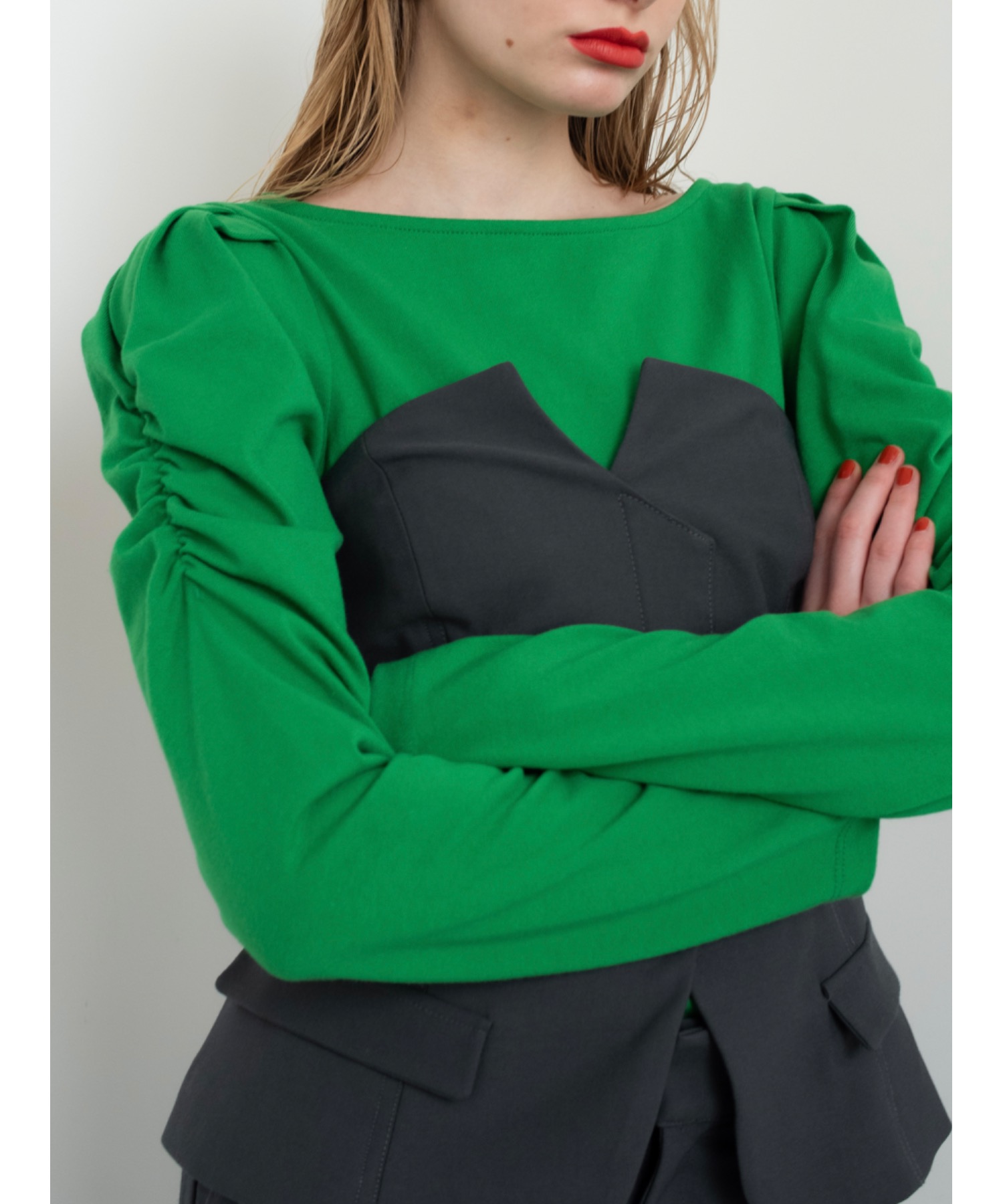 【Exclusive Line】bustier layered slacks