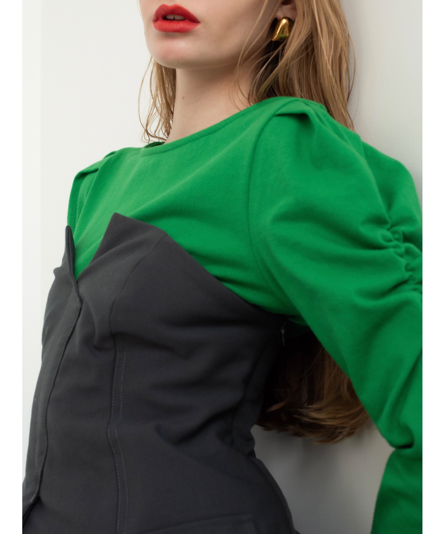 【Exclusive Line】bustier layered slacks