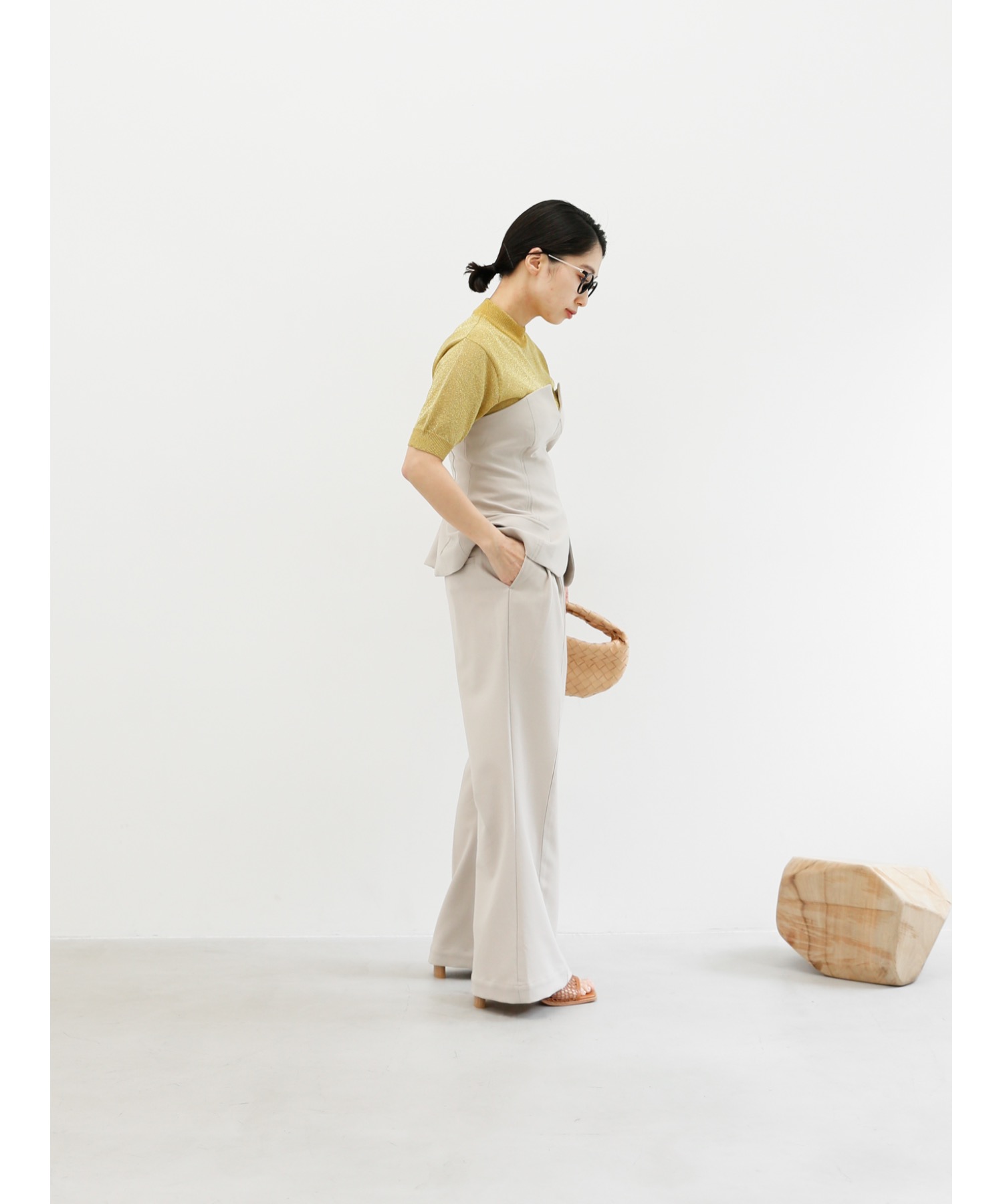 【Exclusive Line】bustier layered slacks