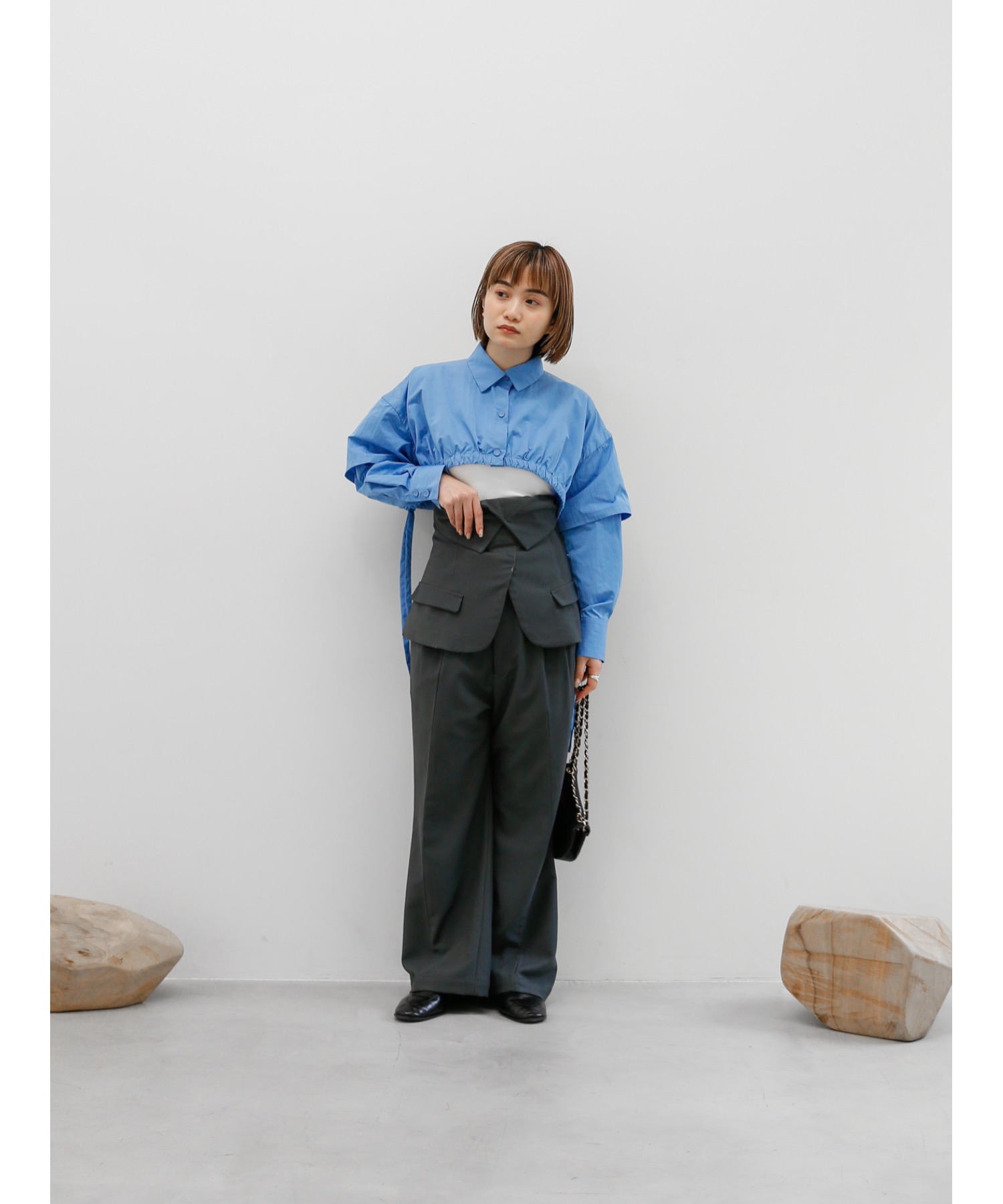 【Exclusive Line】bustier layered slacks