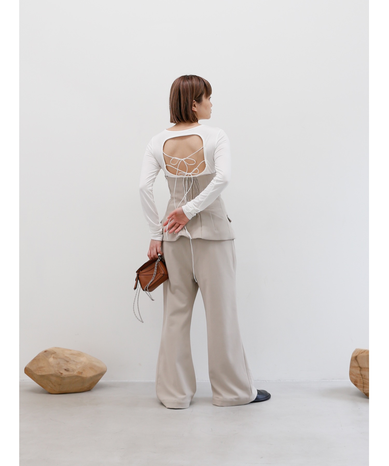 【Exclusive Line】bustier layered slacks