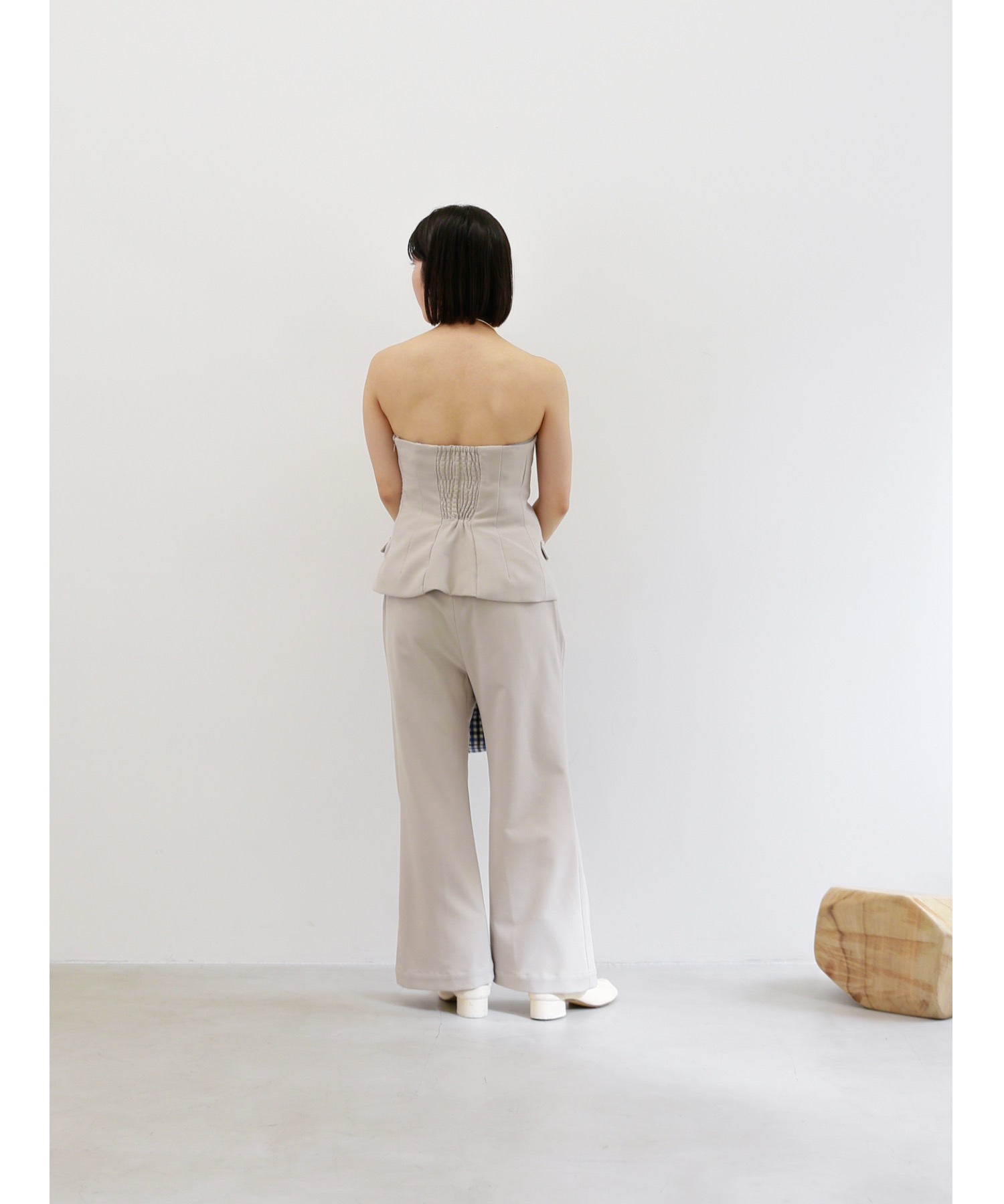 【Exclusive Line】bustier layered slacks