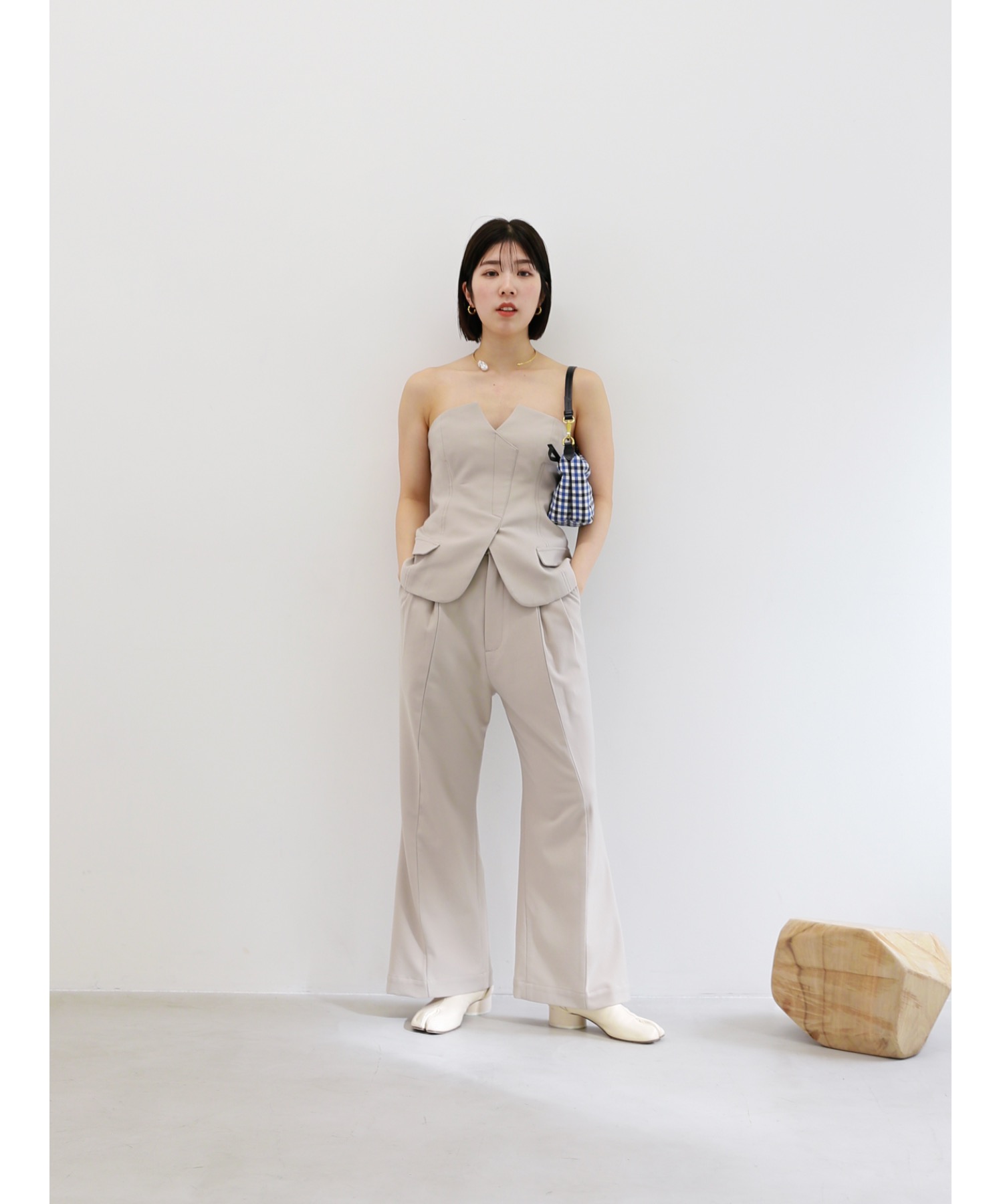 【Exclusive Line】bustier layered slacks