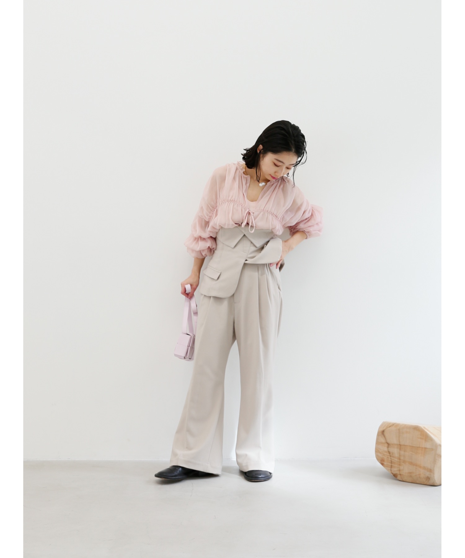 【Exclusive Line】bustier layered slacks