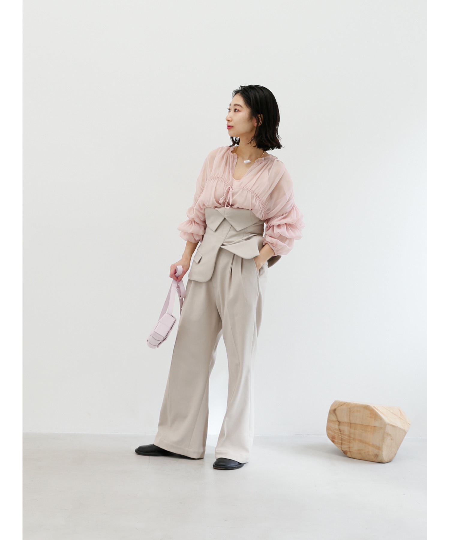 【Exclusive Line】bustier layered slacks