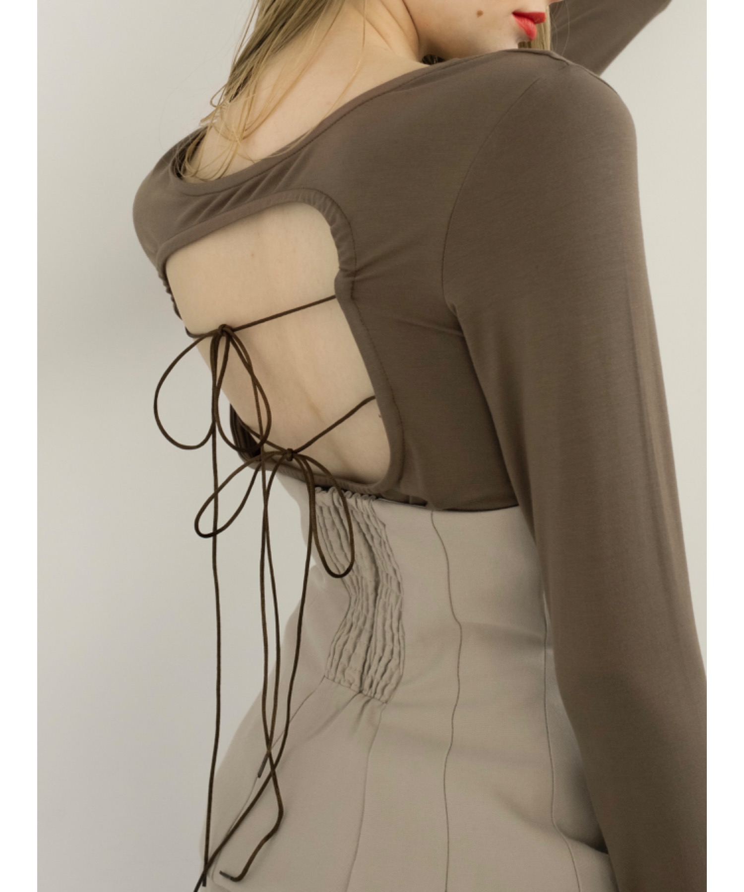 【Exclusive Line】bustier layered slacks