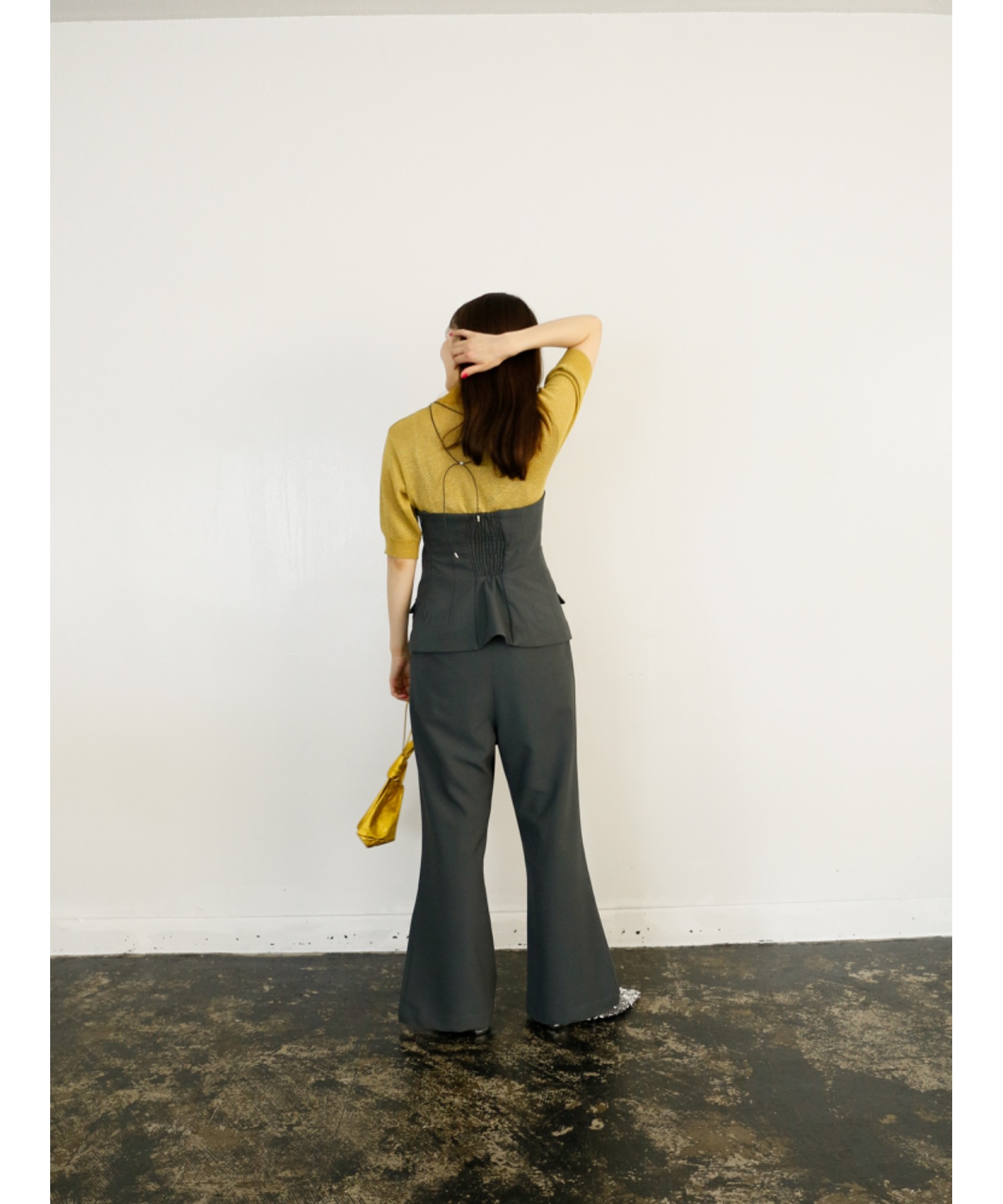 【Exclusive Line】bustier layered slacks