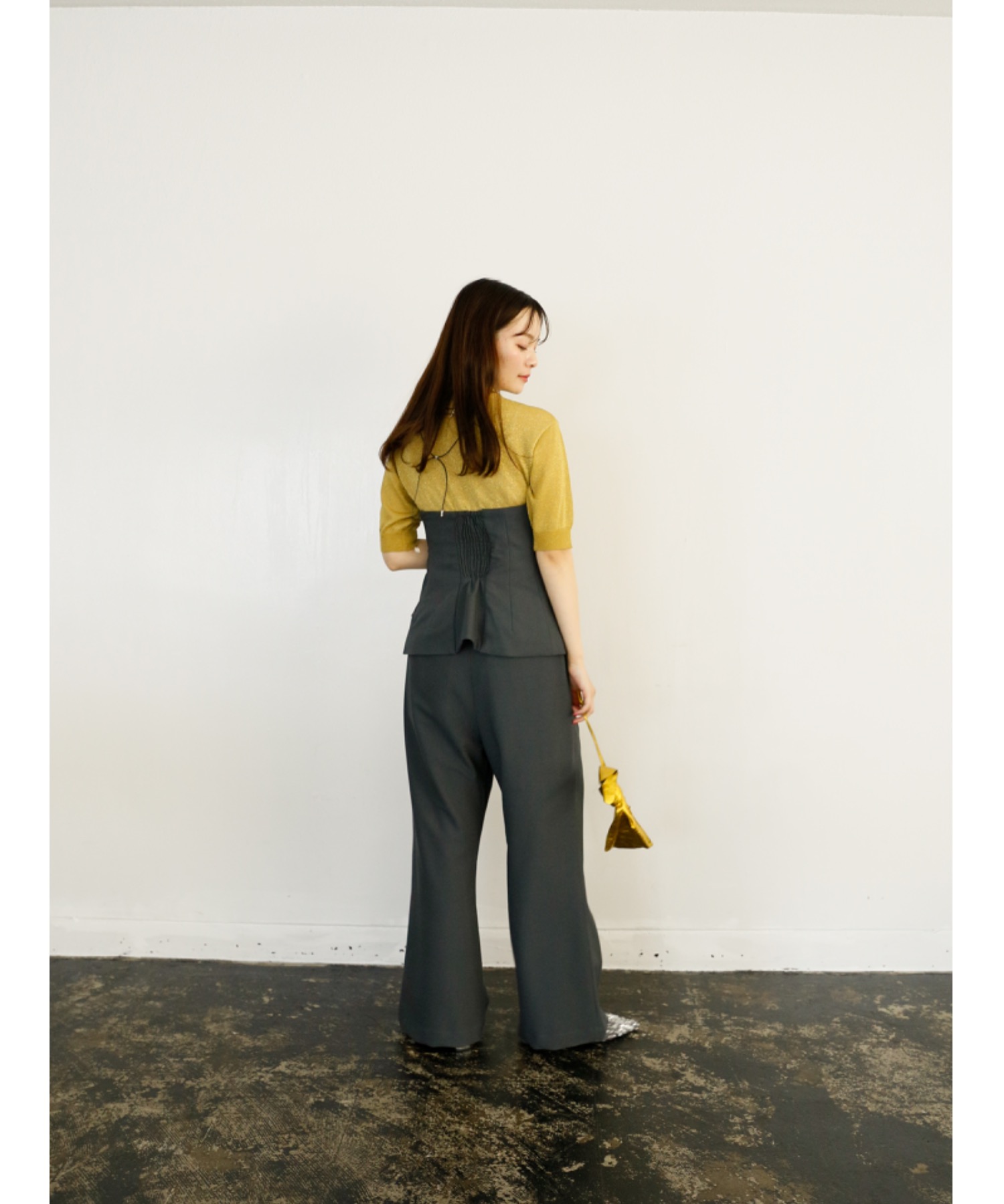 【Exclusive Line】bustier layered slacks