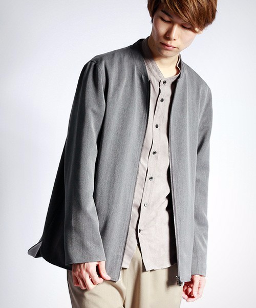 「首元が綺麗に仕上がる。ノーカラージャケットのメンズ着こなしコーデ10選」 ZOZOTOWN