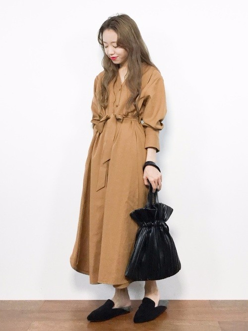 秋はロング丈が可愛い ワンピース カーディガン ジャケットetc アイテム別コーデ集 Zozotown